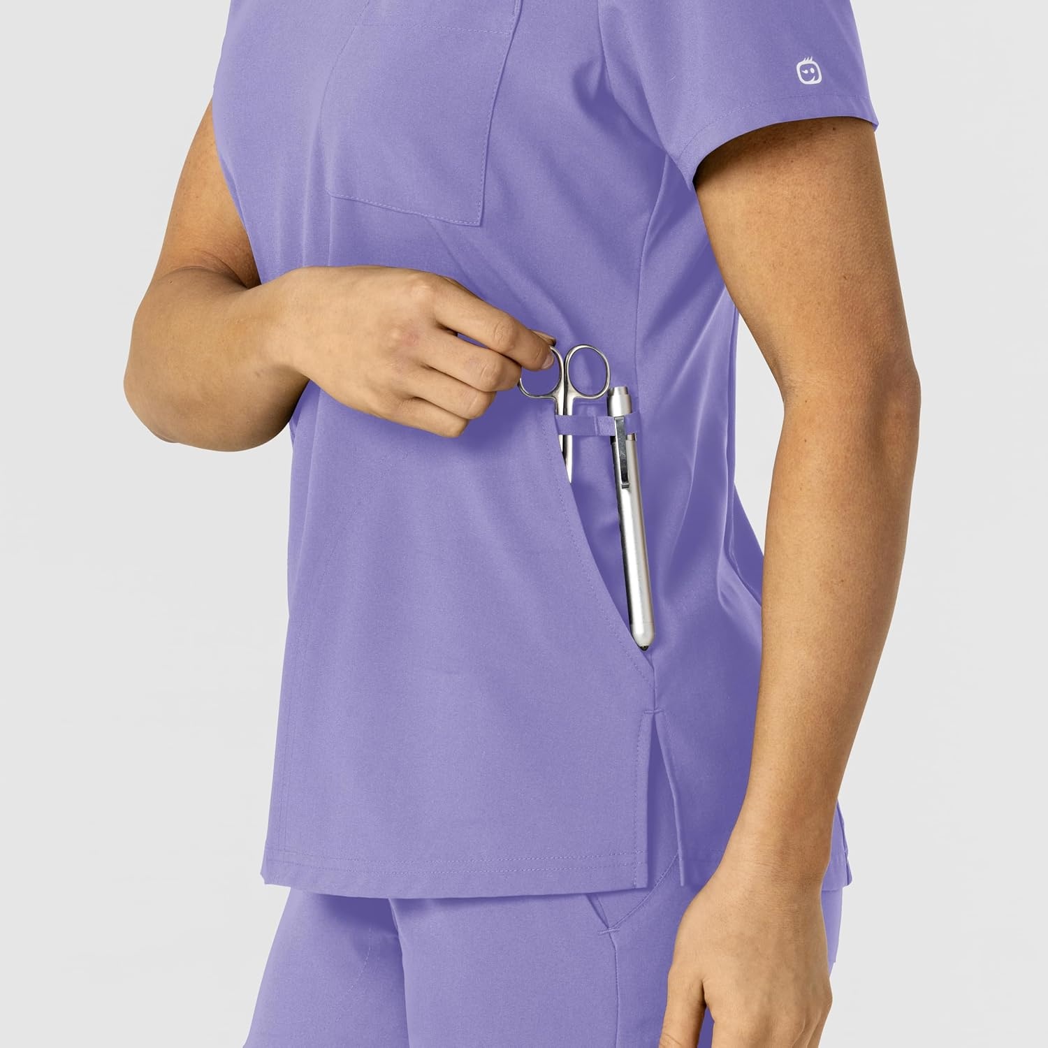 Wink W123 Women’s Flex-n-Reach V-Neck Scrub Top – Iris Purple, 2X