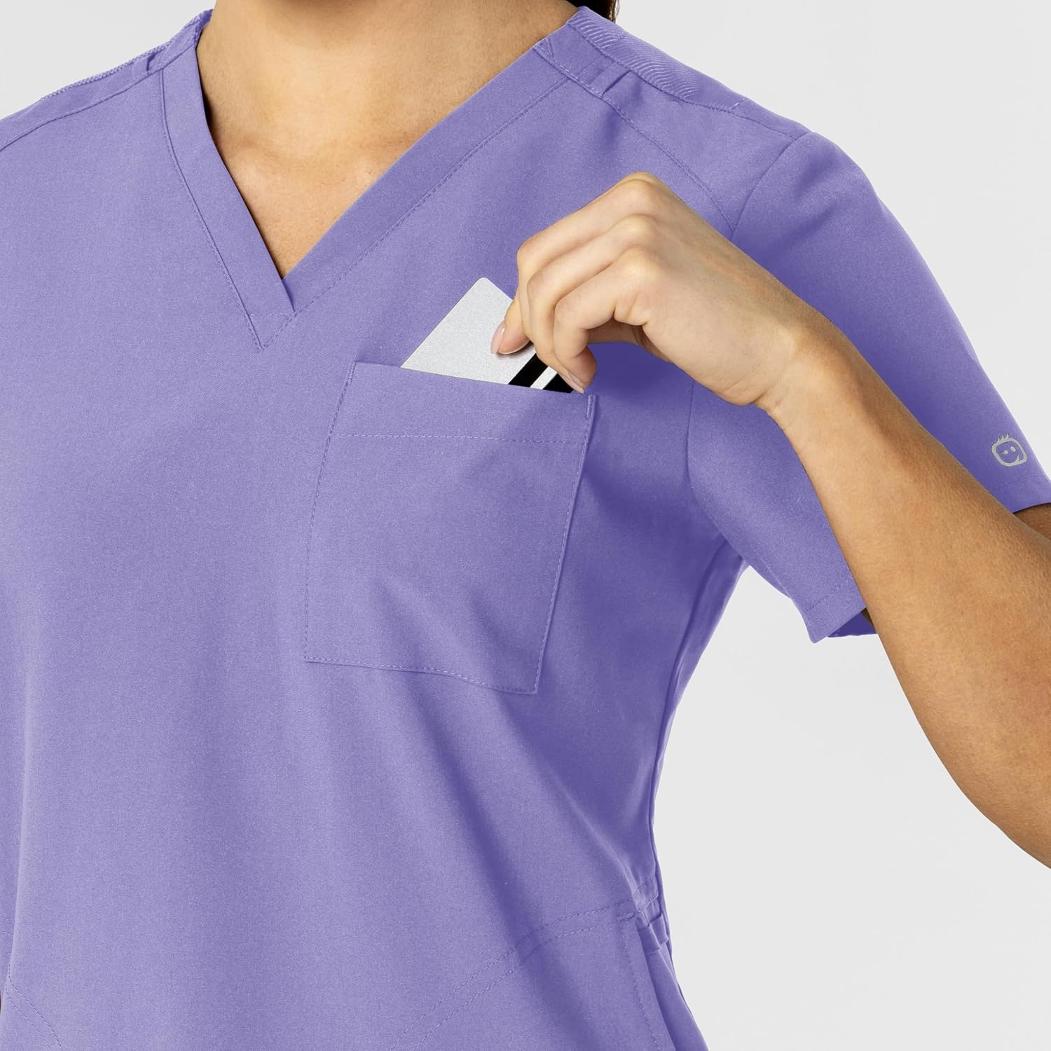 Wink W123 Women’s Flex-n-Reach V-Neck Scrub Top – Iris Purple, 2X