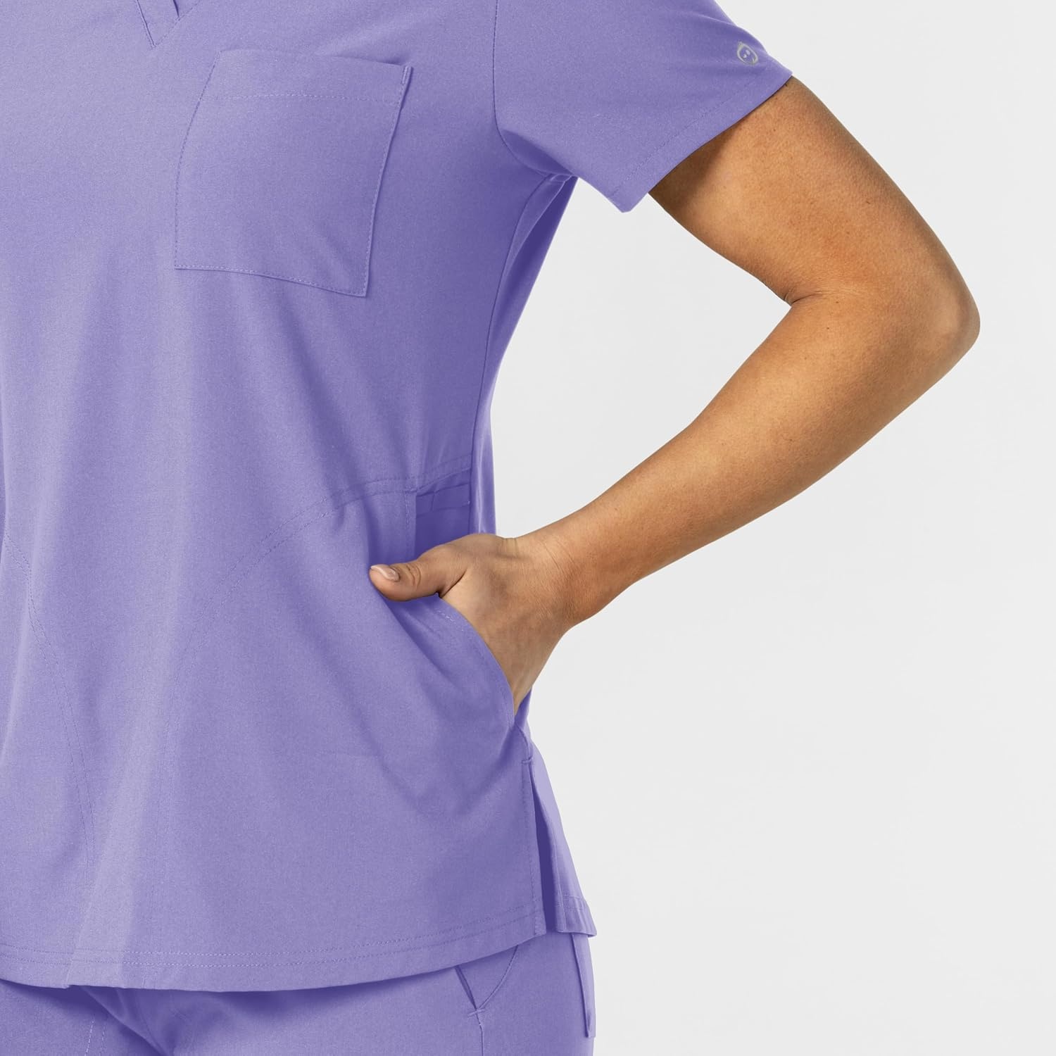 Wink W123 Women’s Flex-n-Reach V-Neck Scrub Top – Iris Purple, 2X