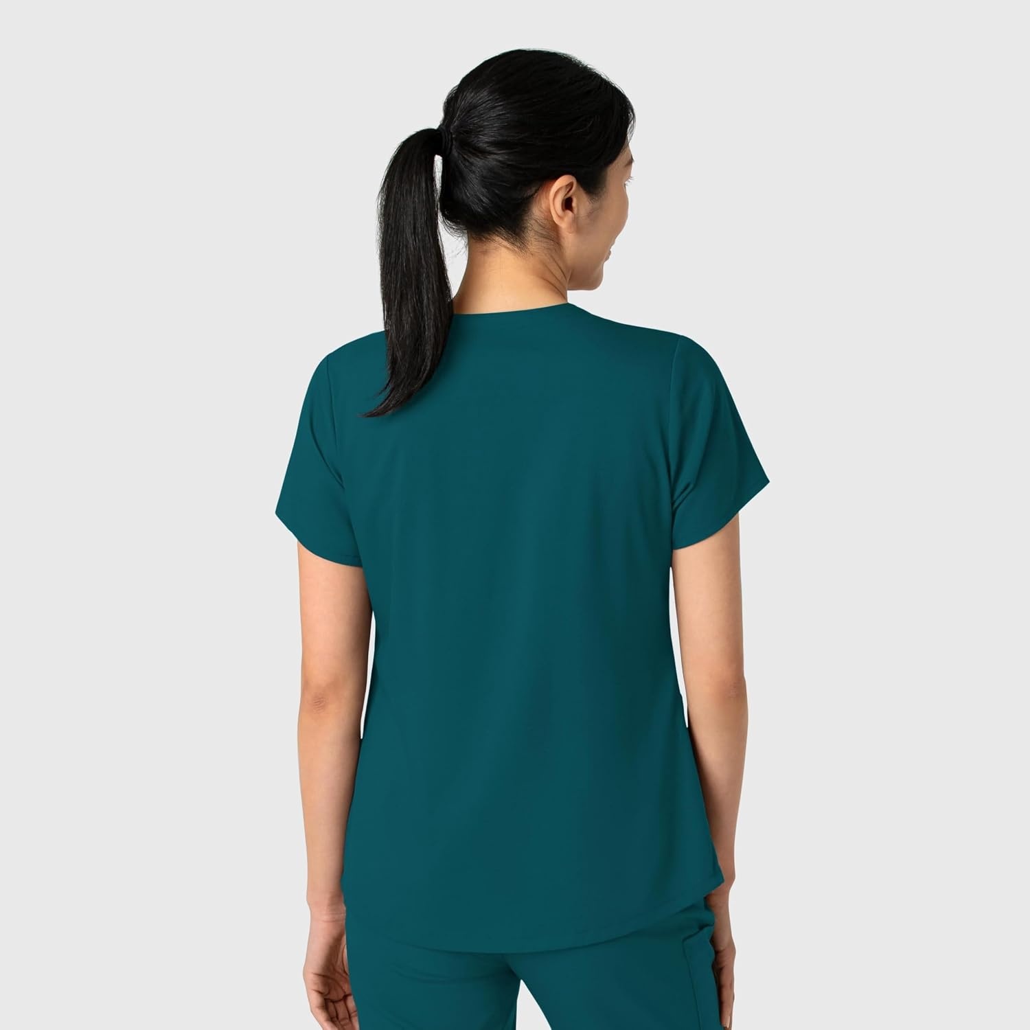 Wink Boundless Women’s 2-Pocket V-Neck Scrub Top(Caribbean)