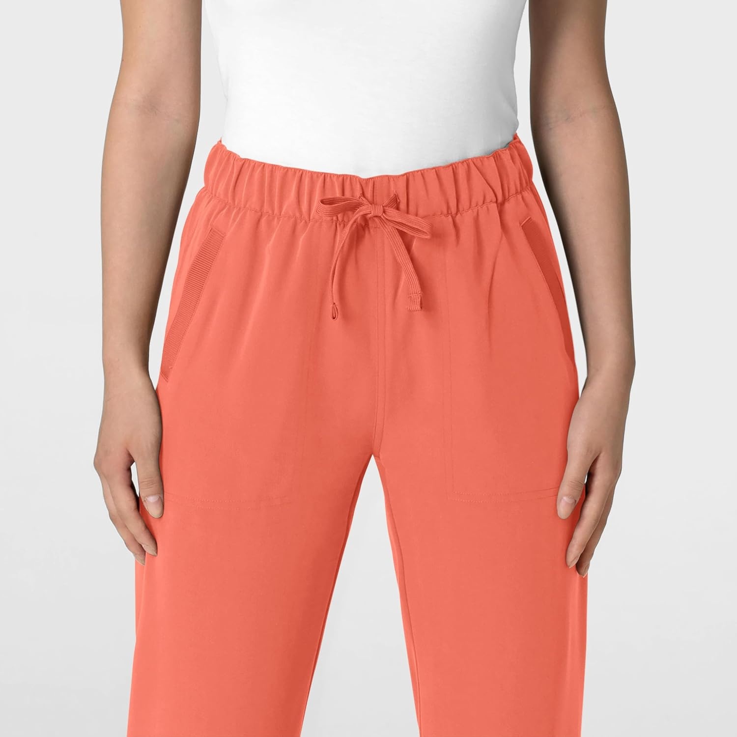 Wink Women’s Women’s Stovepipe High-Low Hem Scrub Pant(Sugar Coral)