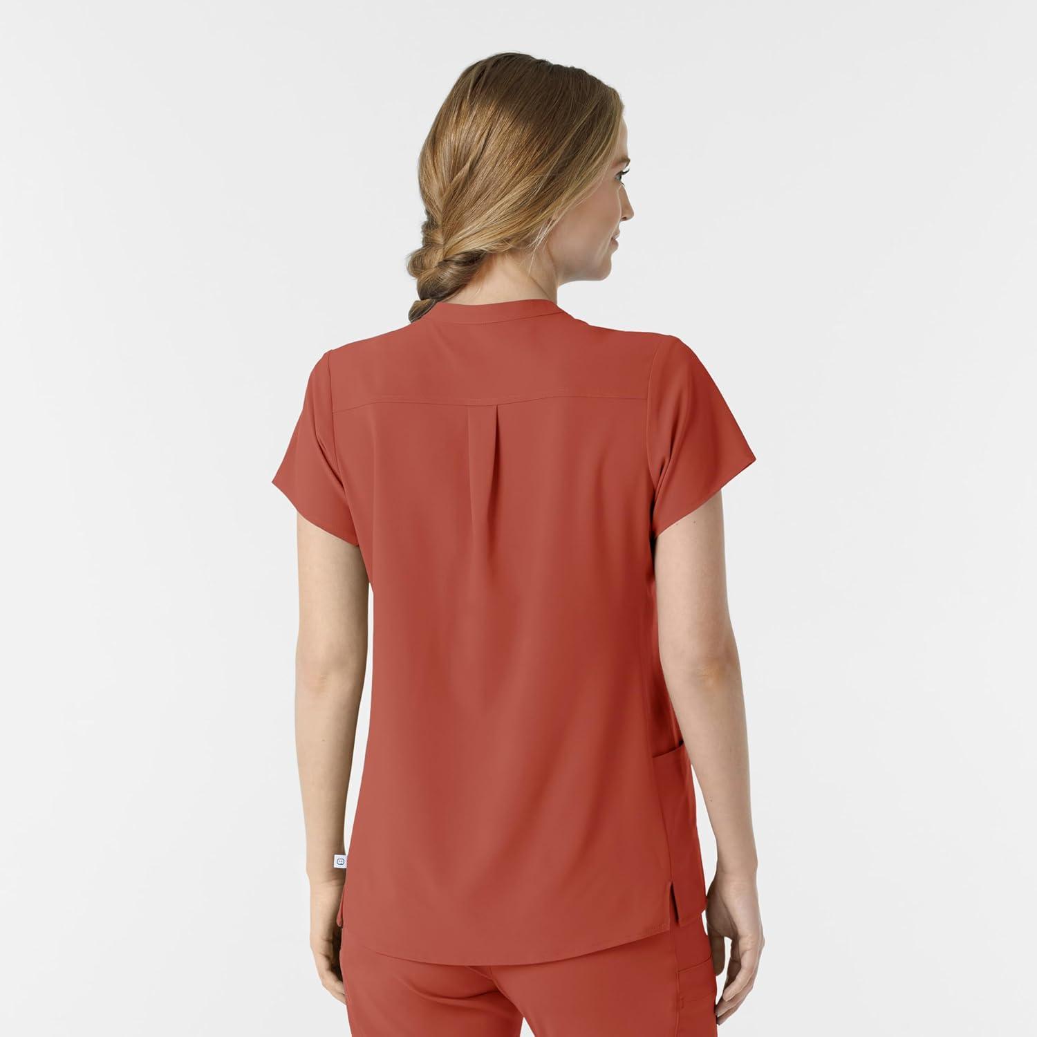 Wink Womens Scrub Top(Mineral Red)