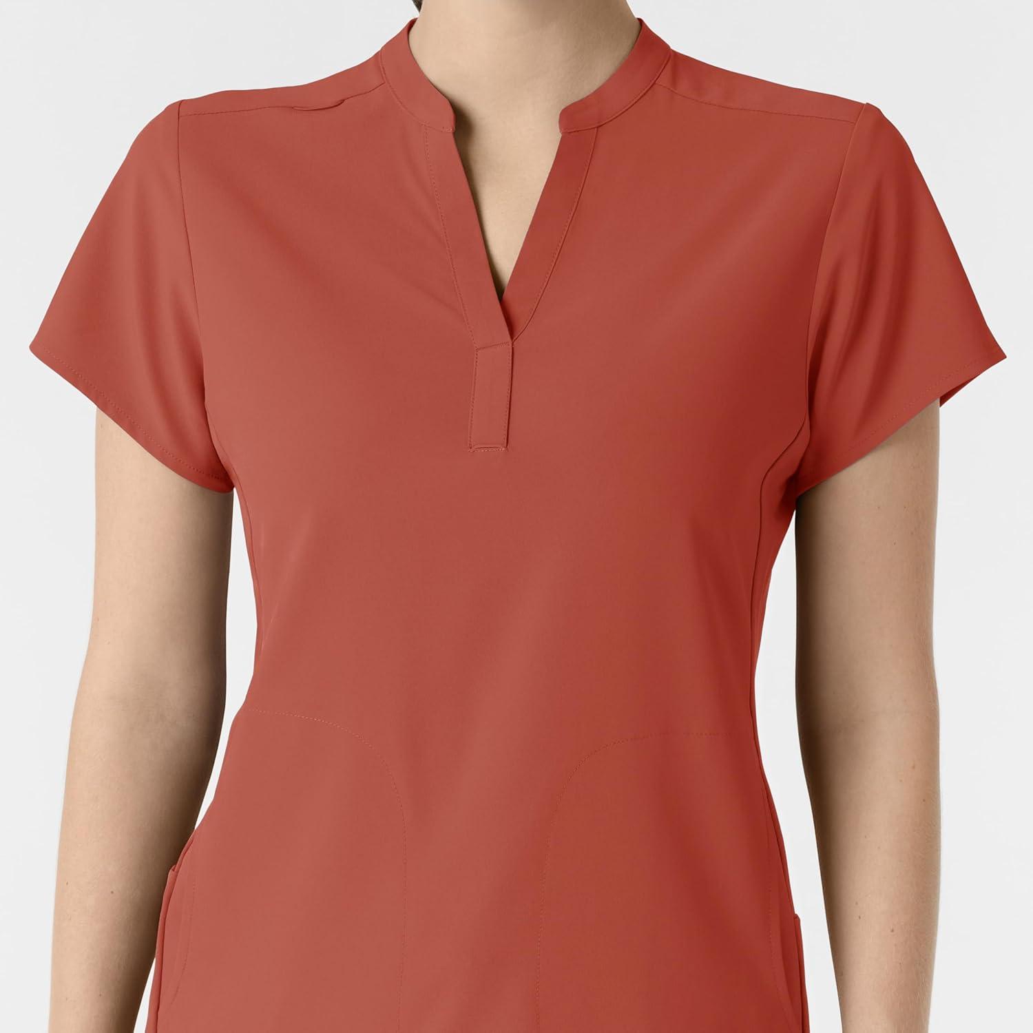 Wink Womens Scrub Top(Mineral Red)