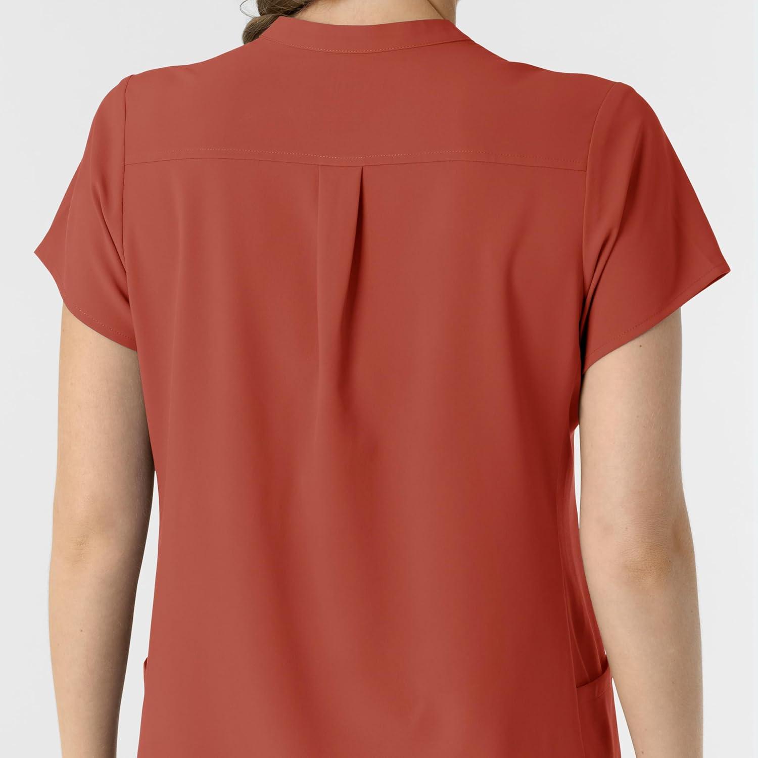 Wink Womens Scrub Top(Mineral Red)