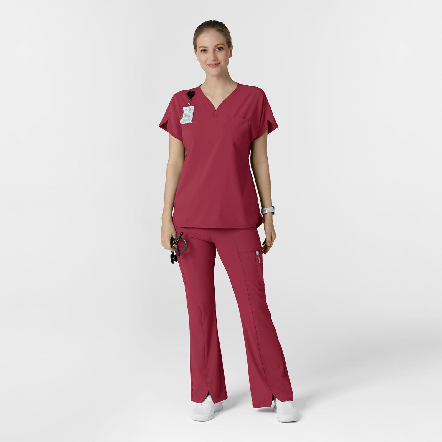 Wink Renew Scrubs for Women, Dolman Scrub Top – Ruby, 2X