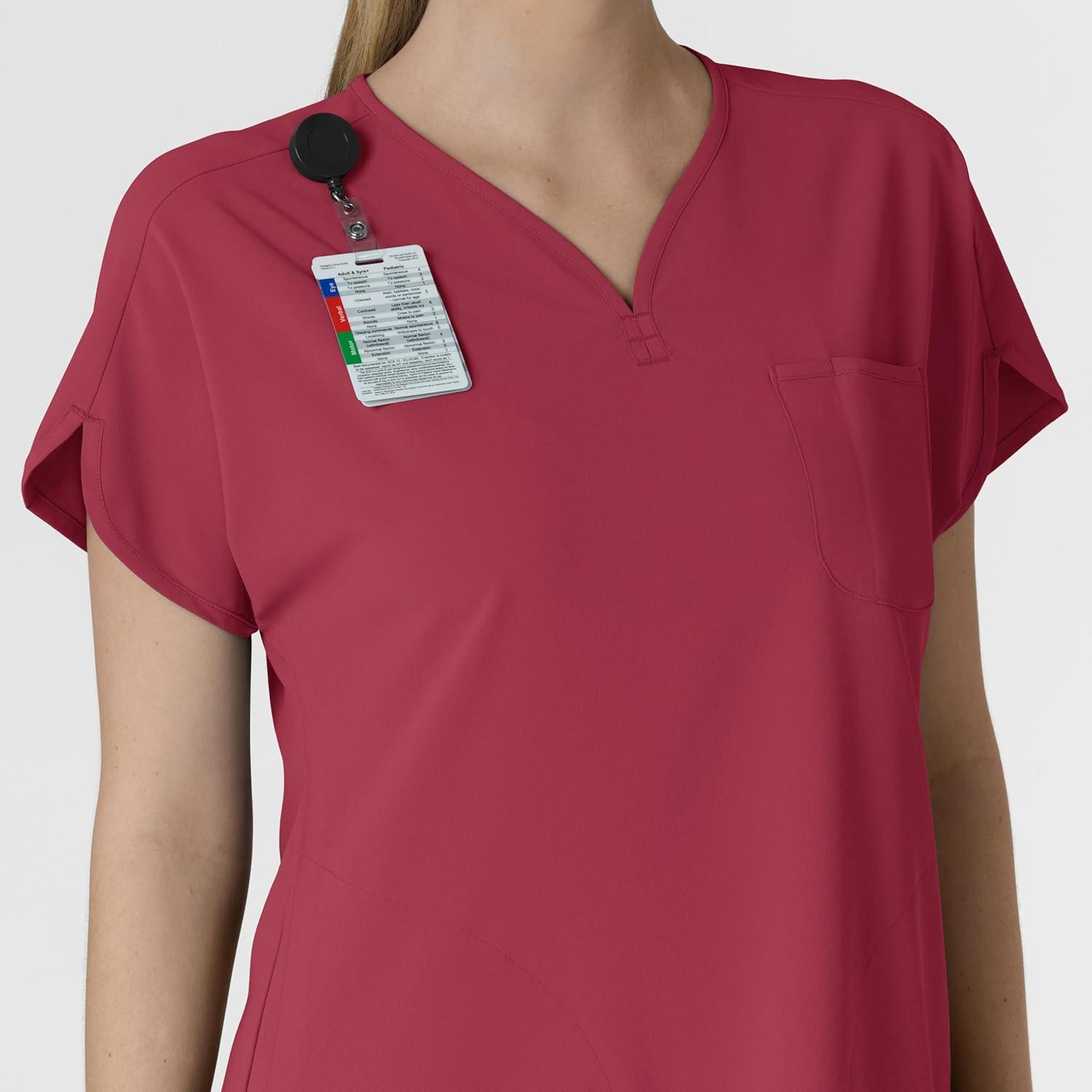 Wink Renew Scrubs for Women, Dolman Scrub Top – Ruby, 2X