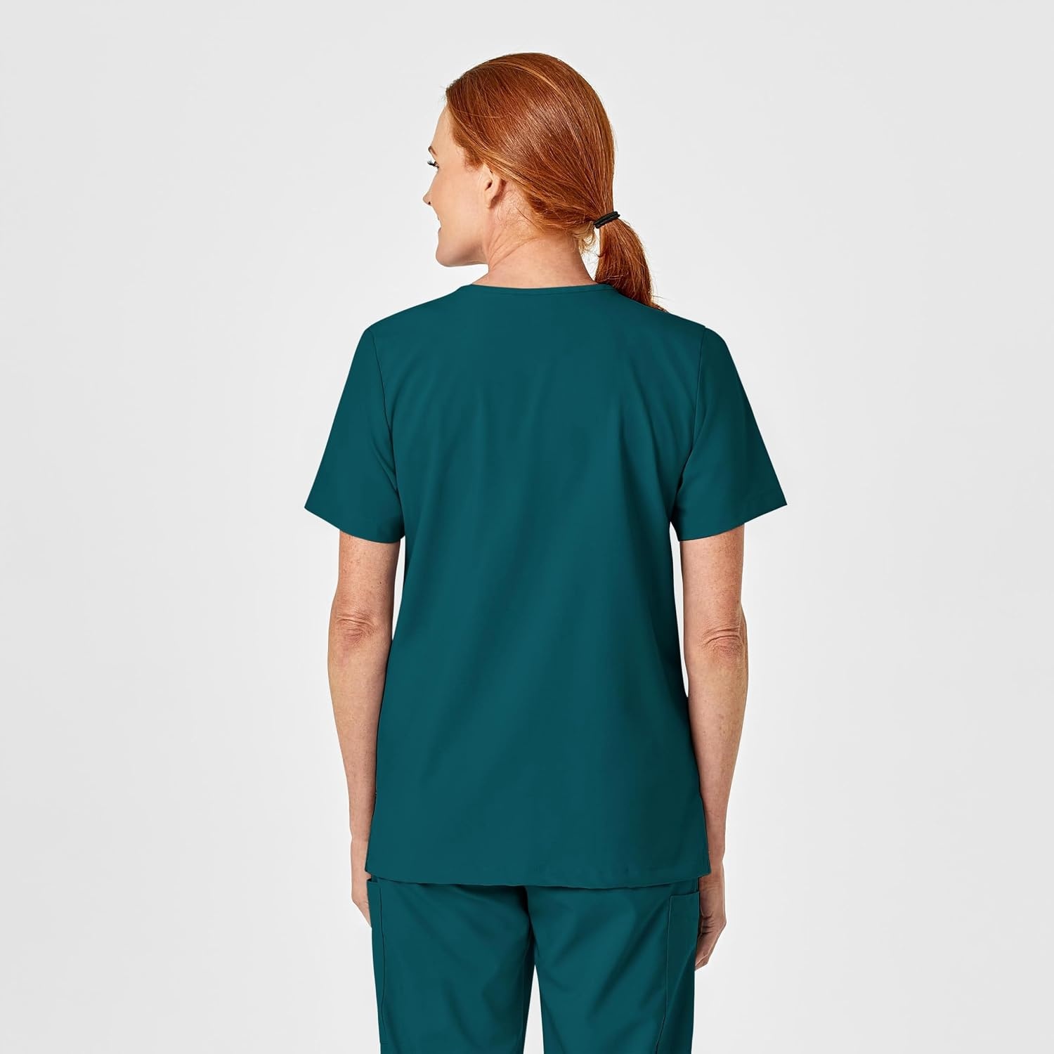 Wink W123 Unisex 4 Pocket Utility Scrub Top(Caribbean Blue)