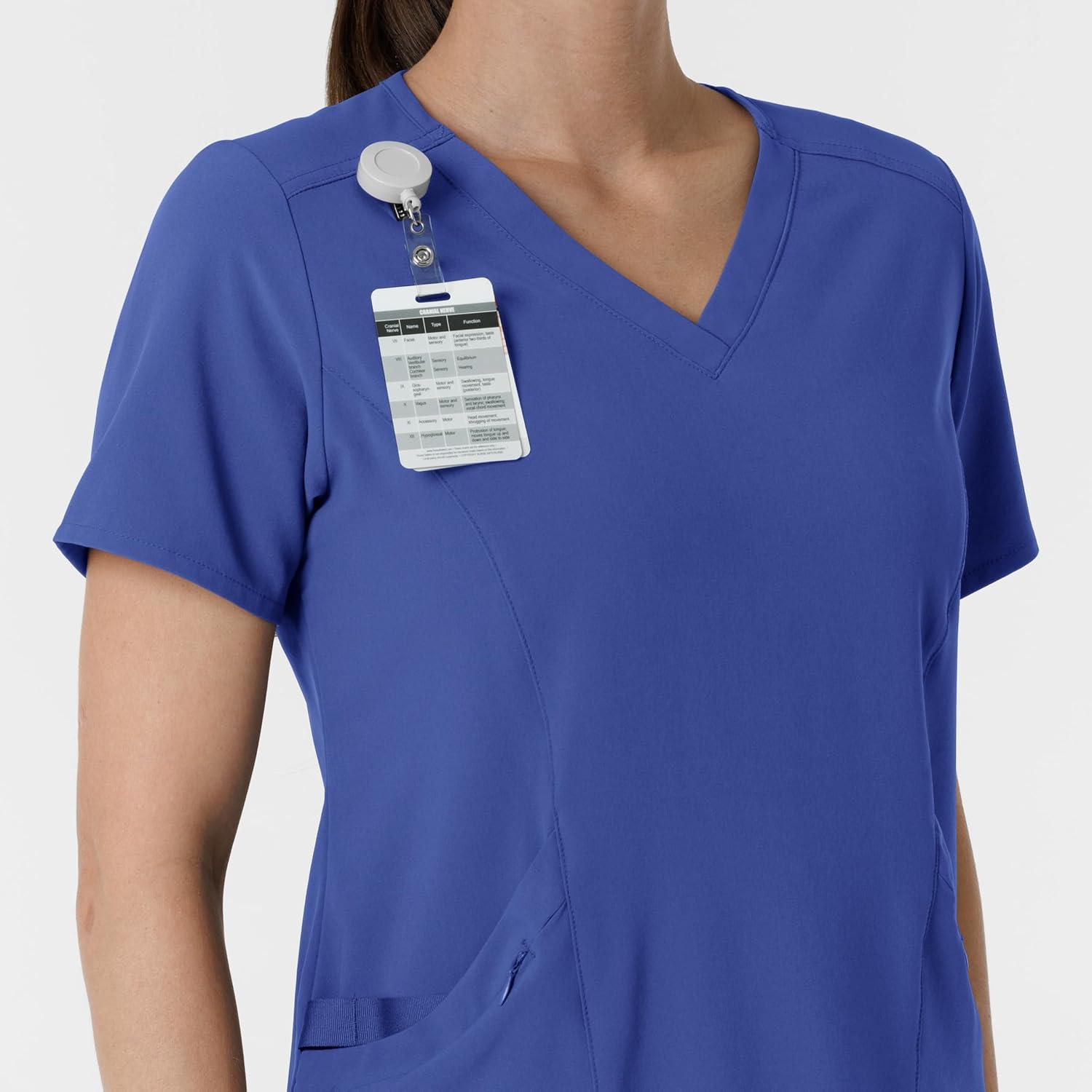Wink Womens Scrub Top(Galaxy Blue)