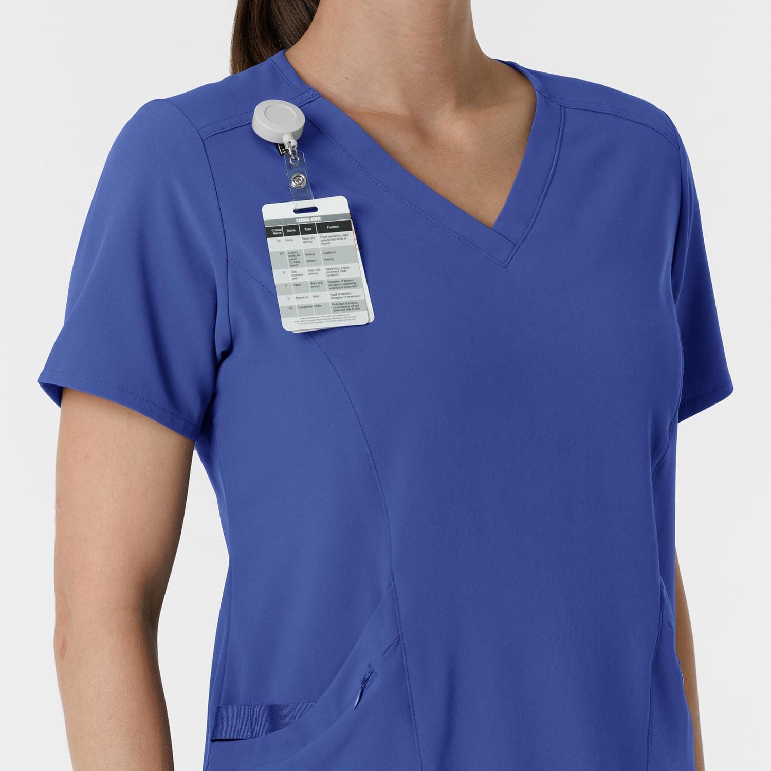 Wink Womens Scrub Top(Galaxy Blue)