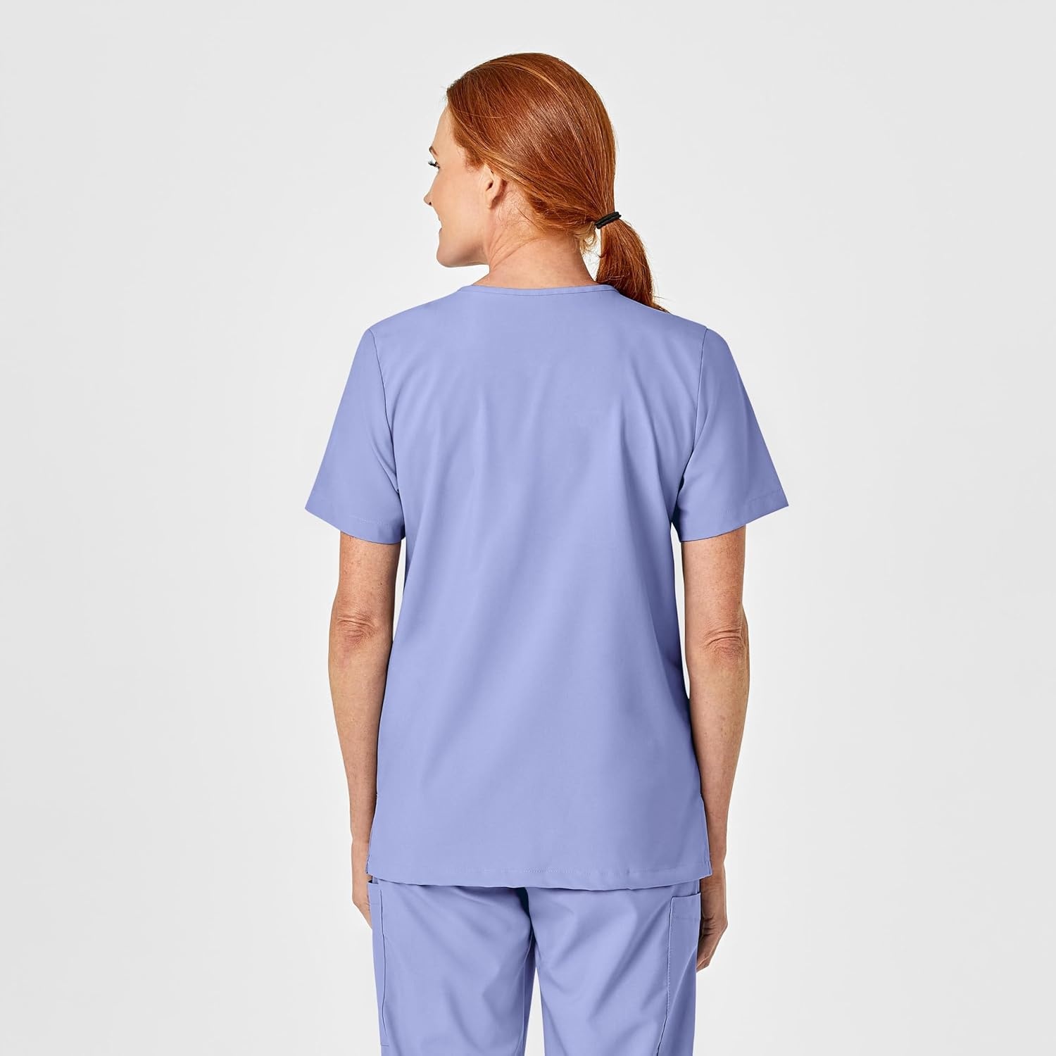 Wink W123 Unisex 4 Pocket Utility Scrub Top(Ceil Blue)