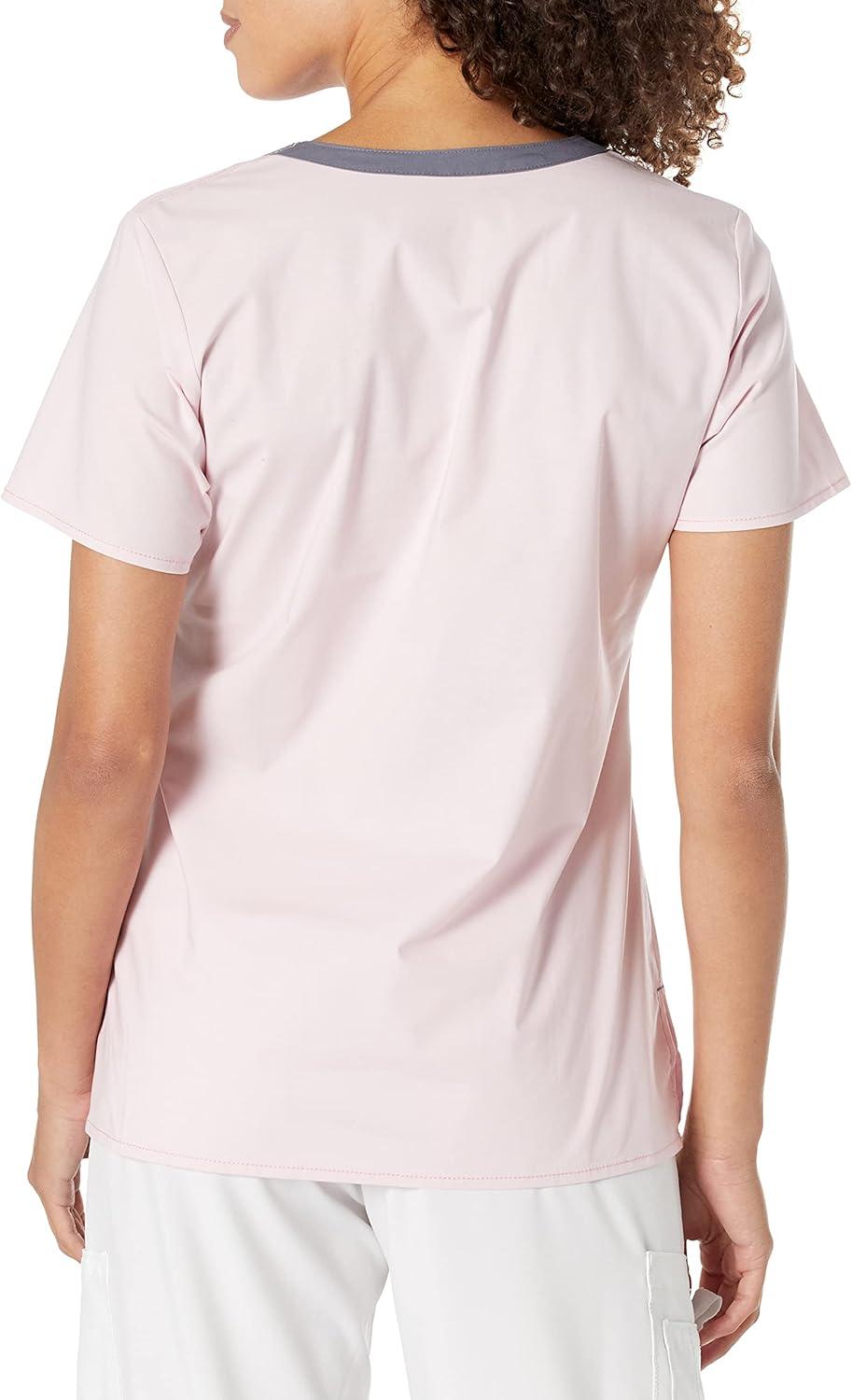 WonderWink Womens Wonderflex Patience Women’s Scrub Top(Rose Blush)