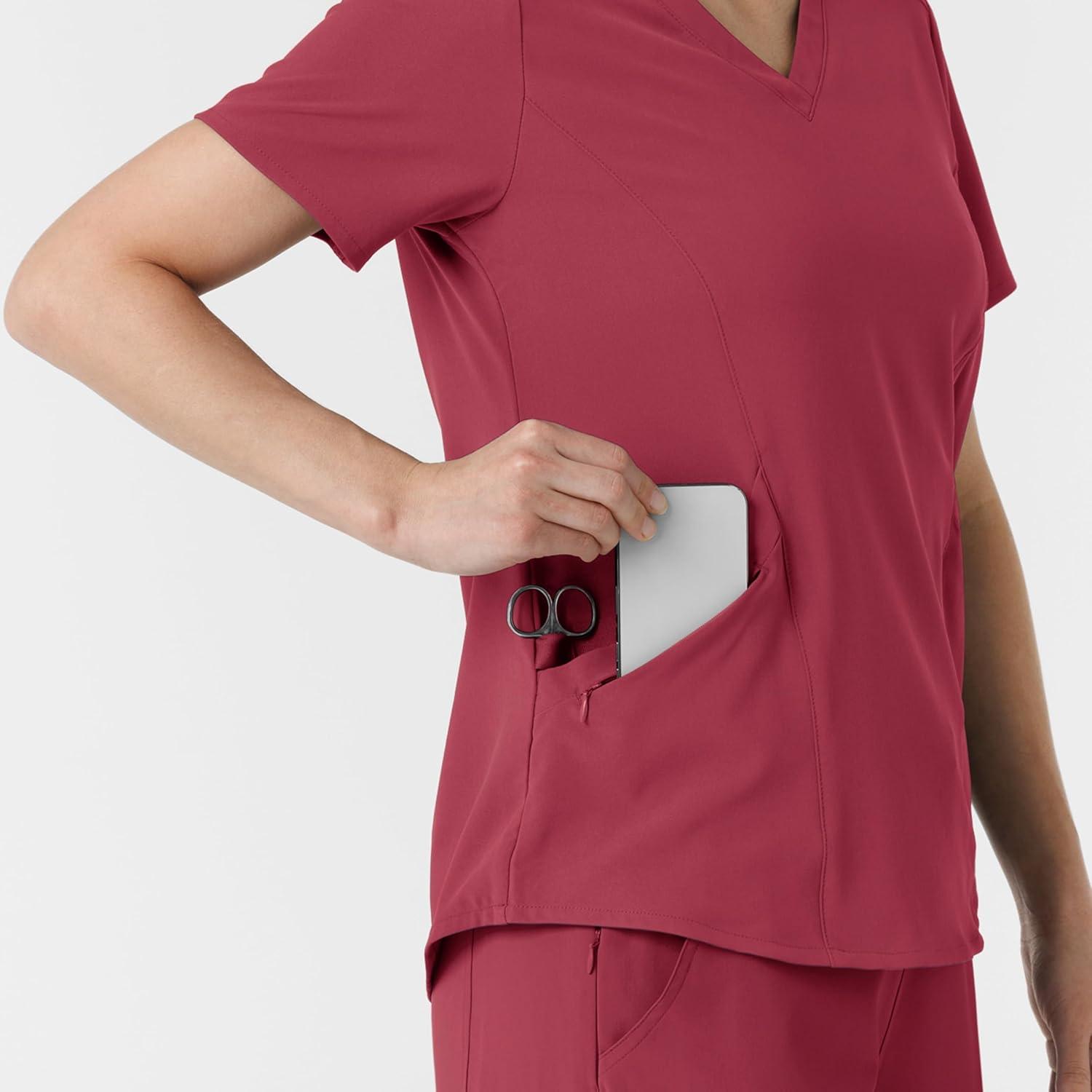Wink Womens Scrub Top(Ruby)