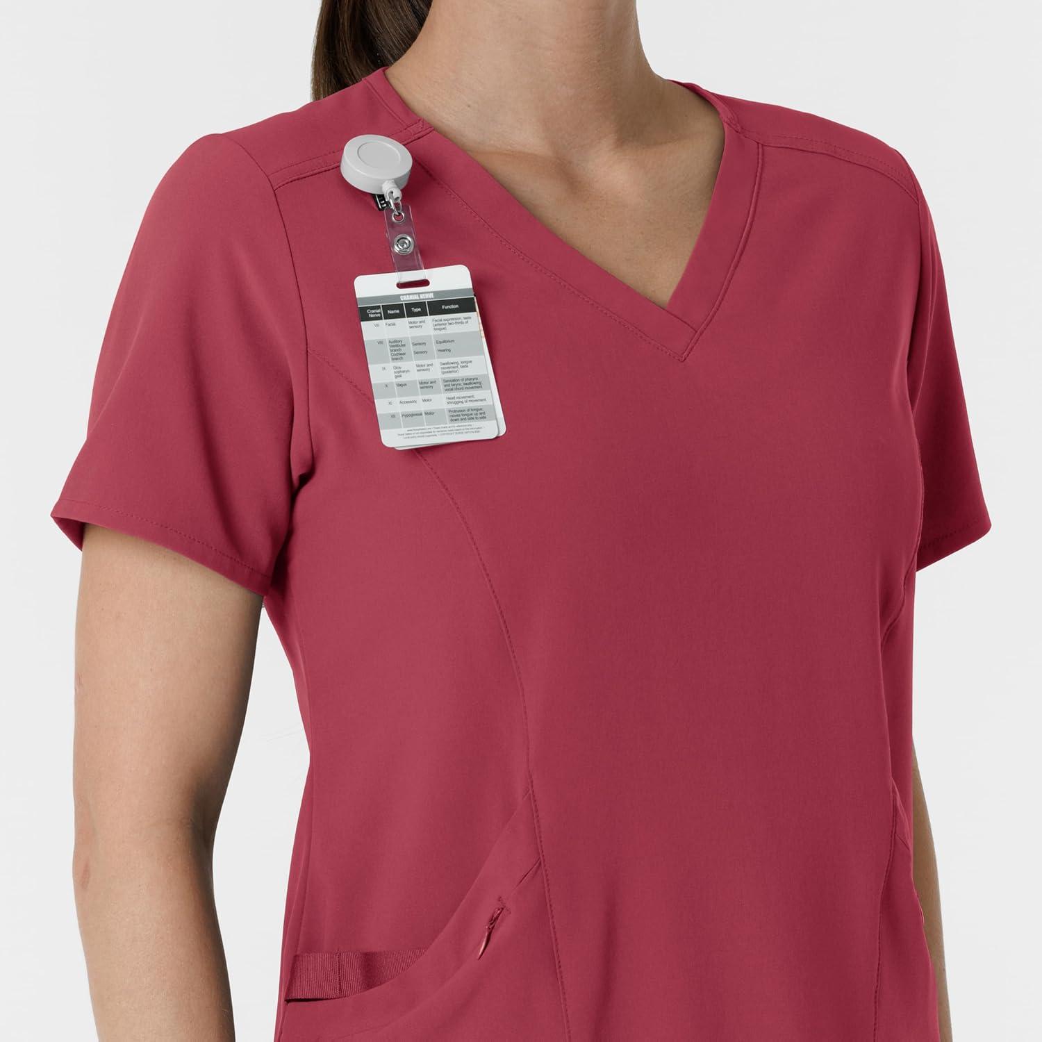 Wink Womens Scrub Top(Ruby)