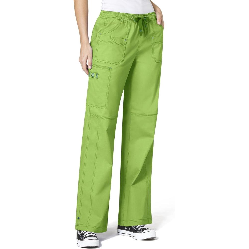 WonderWink Women’s Wonderflex Faith Scrub Pant(Green Apple)