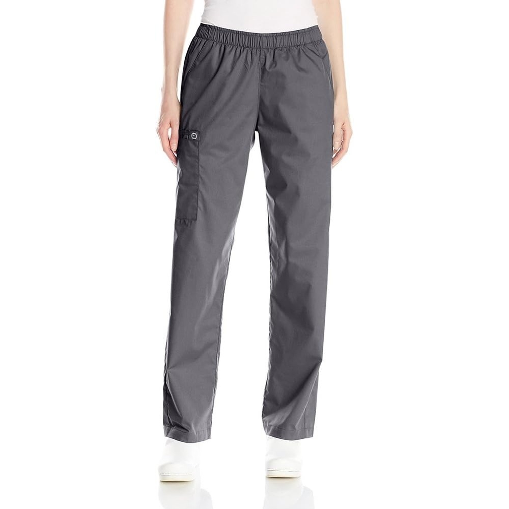 WINK WonderWORK Women’s Pull-On Cargo Scrub Pant, Pewter, 3XL PET