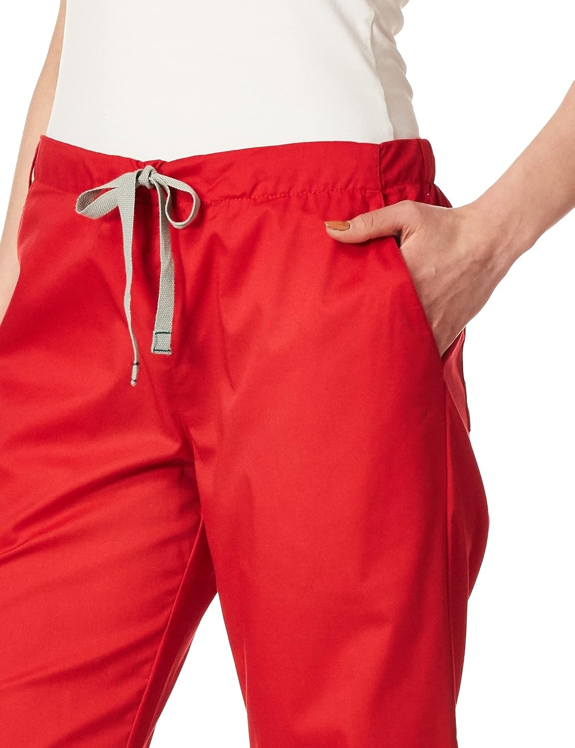 Wonderwork Women’s Flare Leg Scrub Pant(Red)