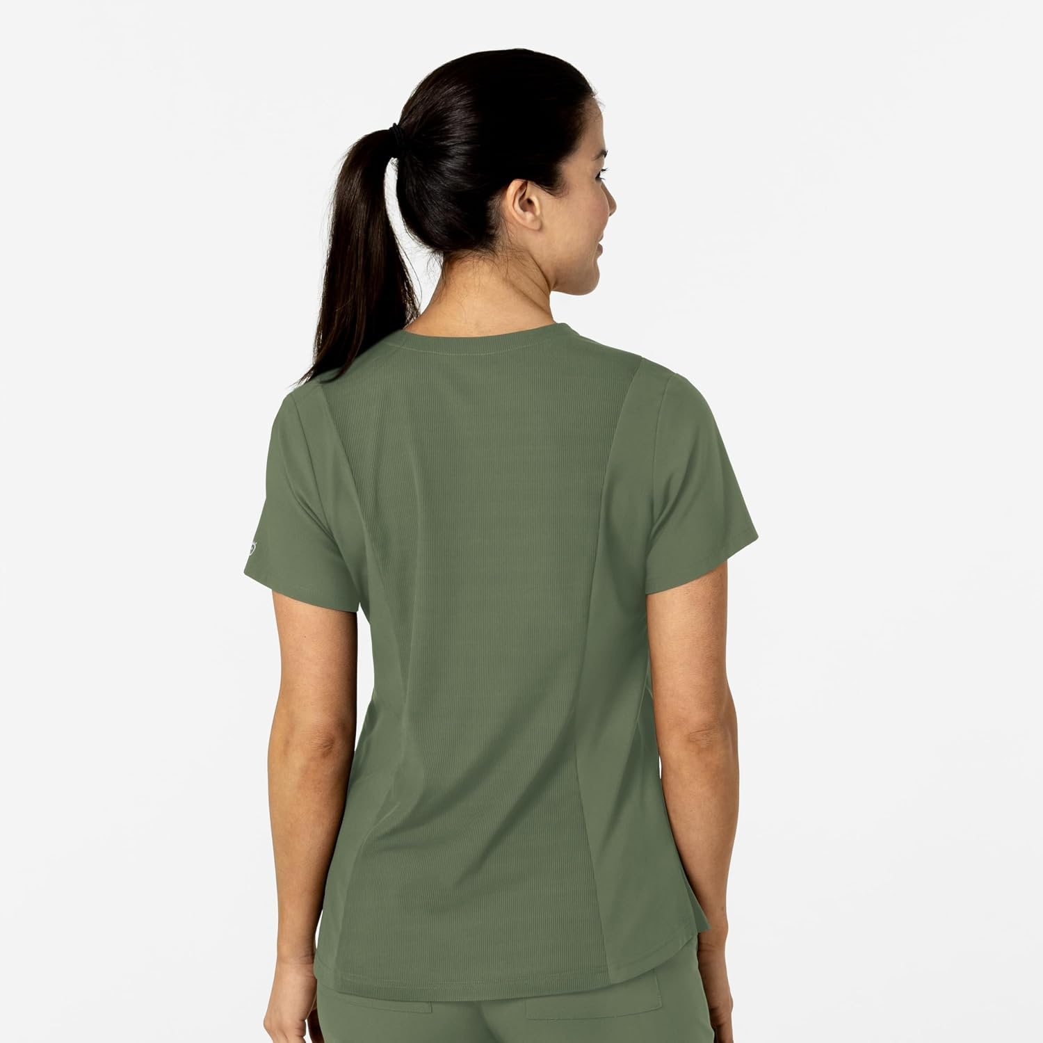 Wink Women’s Women’s Flex-n-Reach V-Neck Scrub Top(Olive)