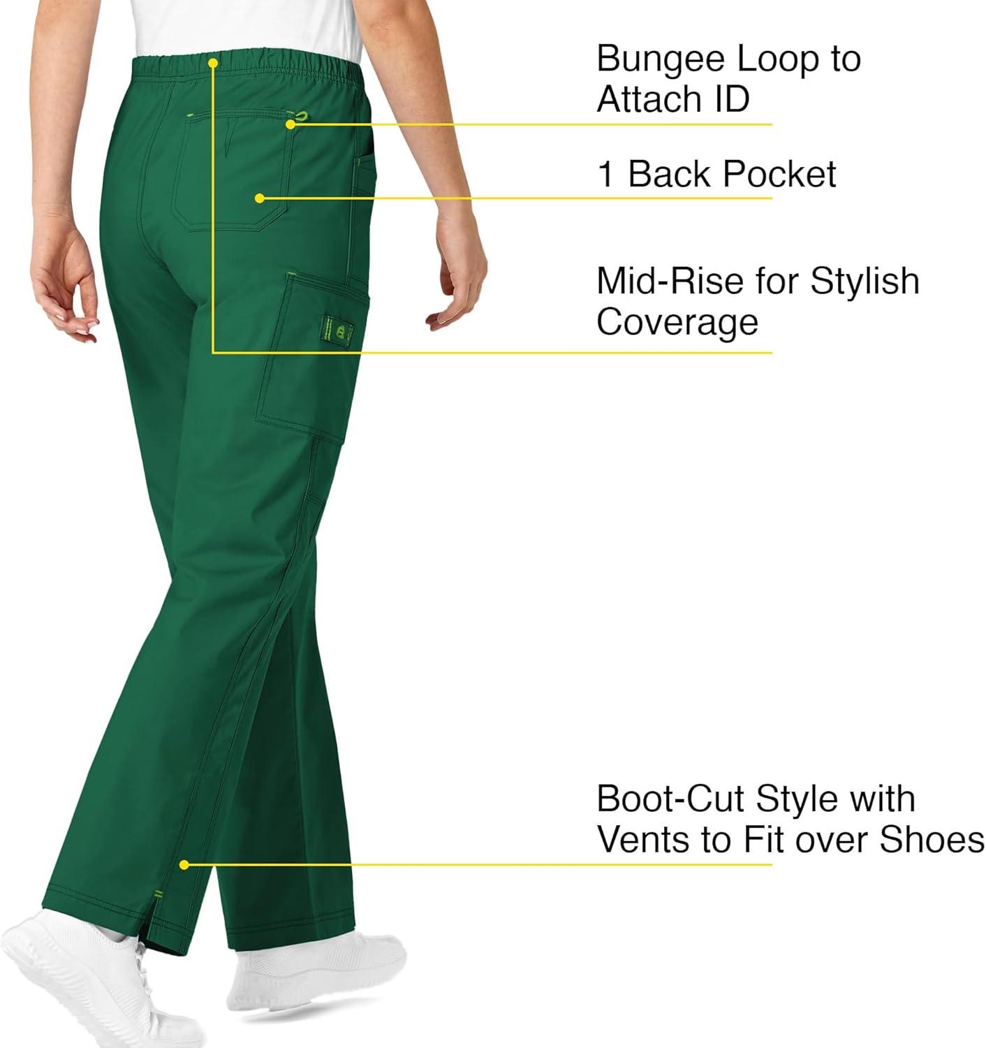 WonderWink Women’s Wonderflex Faith Scrub Pant(Hunter)