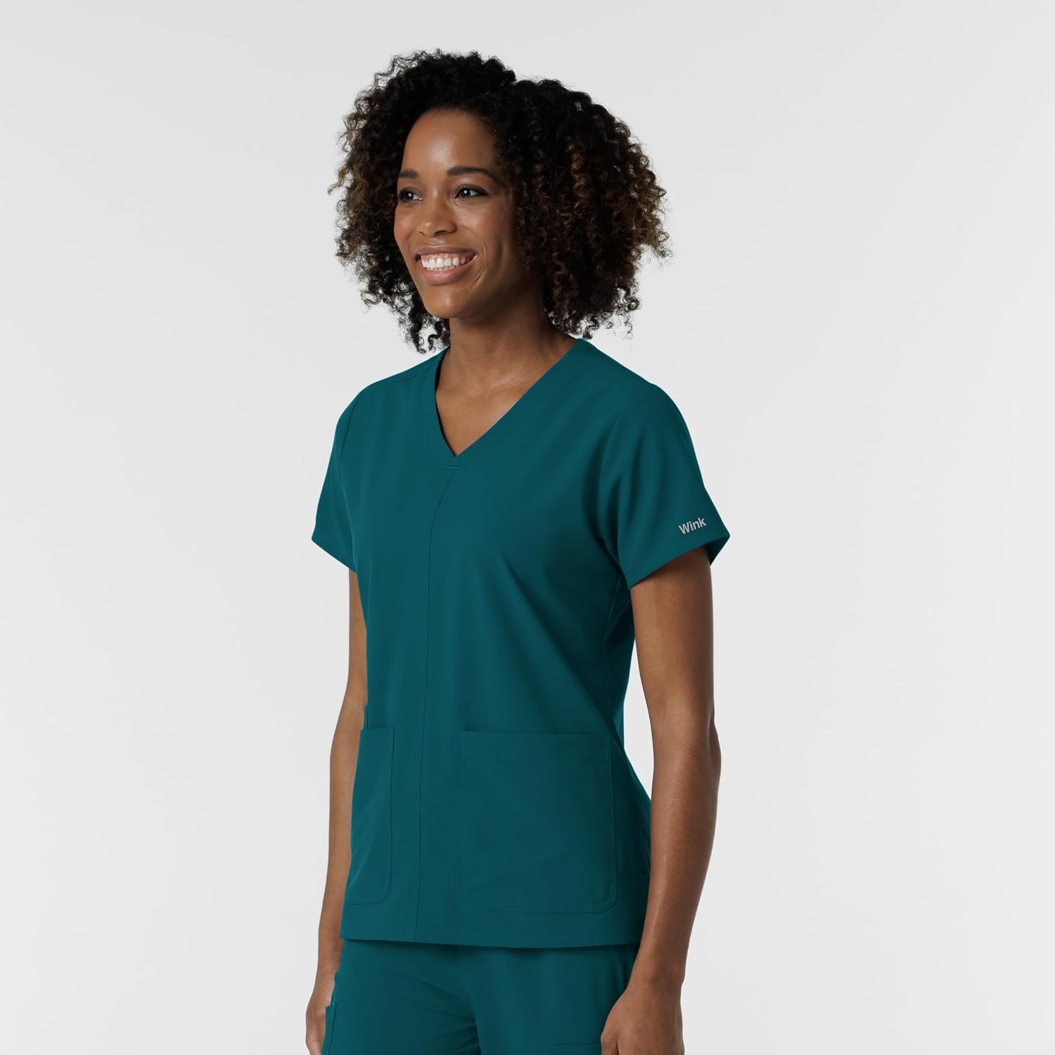 Wink Women’s Women’s V-Neck Scrub Top(Caribbean)