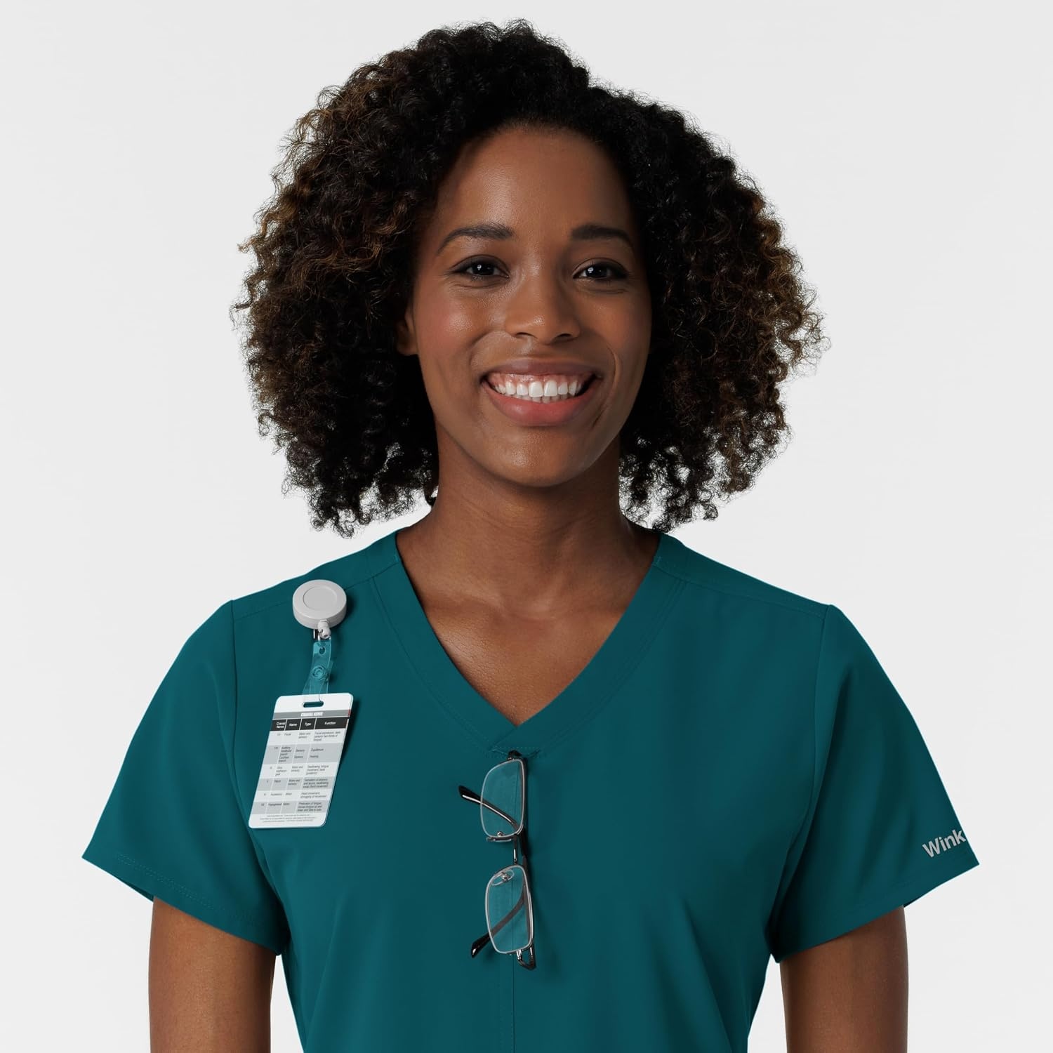 Wink Women’s Women’s V-Neck Scrub Top(Caribbean)