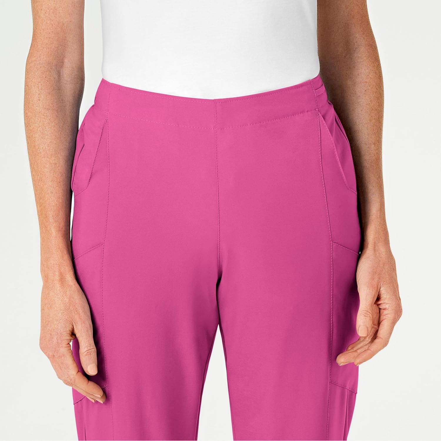 Women’s Flat Front Cargo Pant(Hot Pink)
