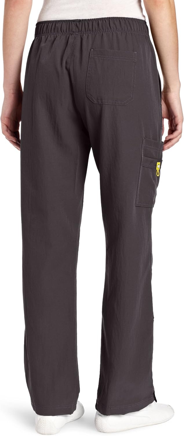 WonderWink Women’s Petite Four-Stretch Sporty Cargo Scrub Pant, Petite(Graphite)