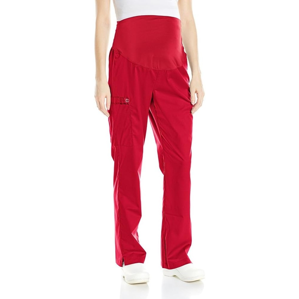 WonderWink Women’s Wonderwork Maternity Pant(Red)