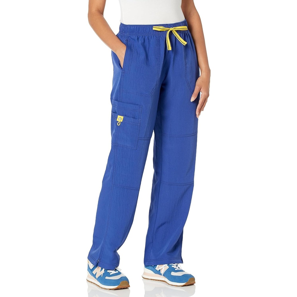 WonderWink Women’s Petite Four-Stretch Sporty Cargo Scrub Pant, Petite(Galaxy)