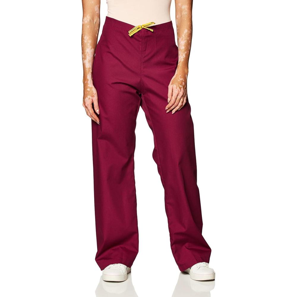 WonderWink Men’s Big The Papa Unisex Seamless Scrub Pant(Wine)