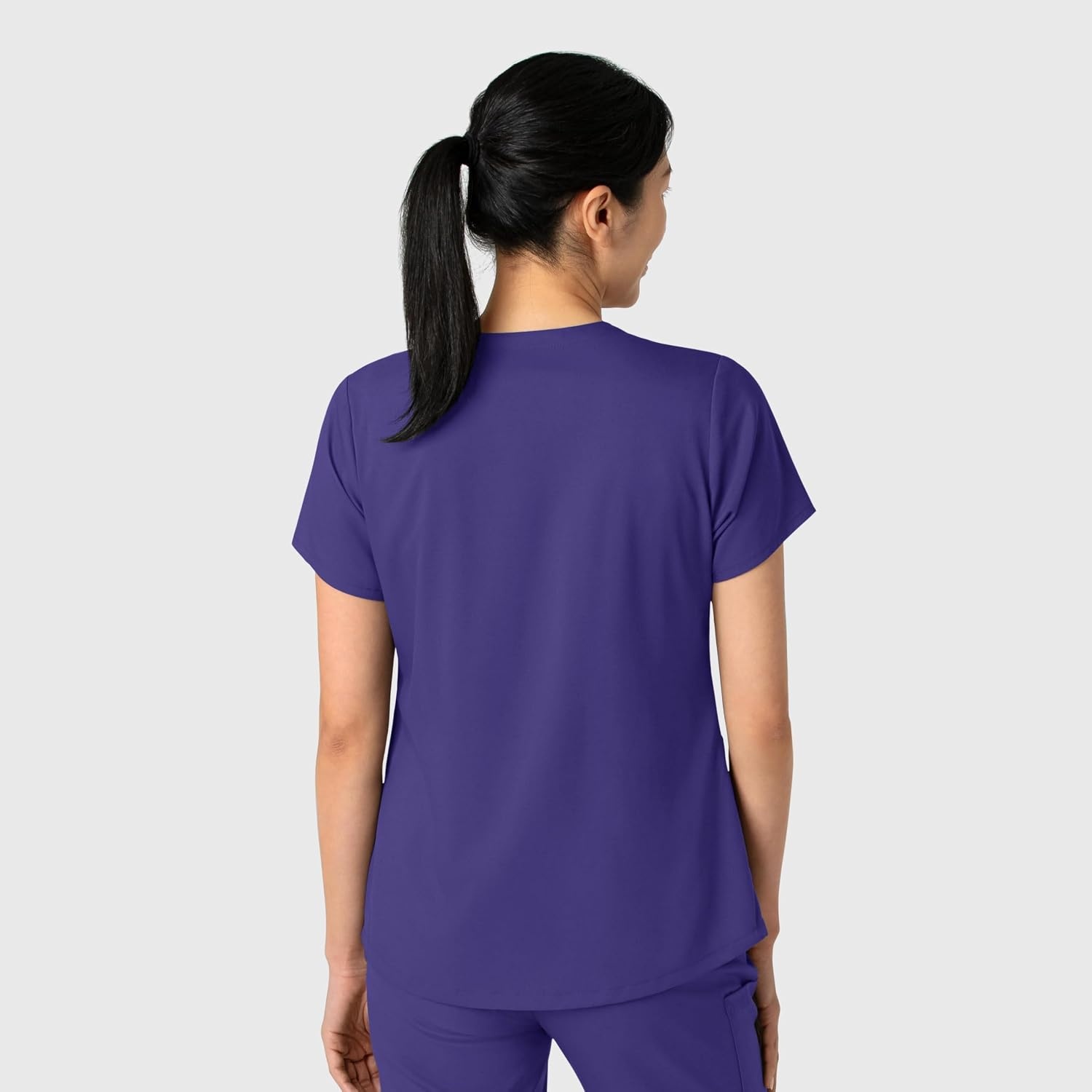 Wink Boundless Women’s 2-Pocket V-Neck Scrub Top(Grape)