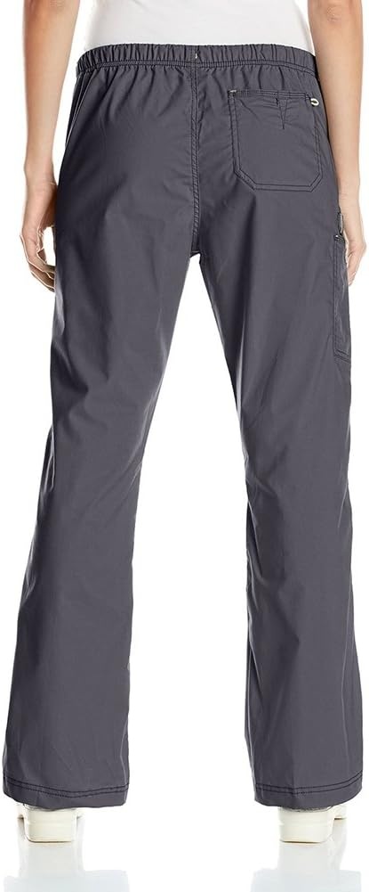 WonderWink Women’s Wonderflex Joy Denim Style Staight Leg Scrub Pant(Charcoal)