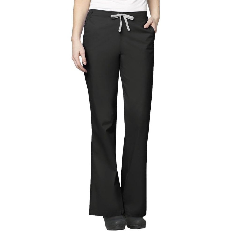 Wonderwork Women’s Flare Leg Scrub Pant(Black)