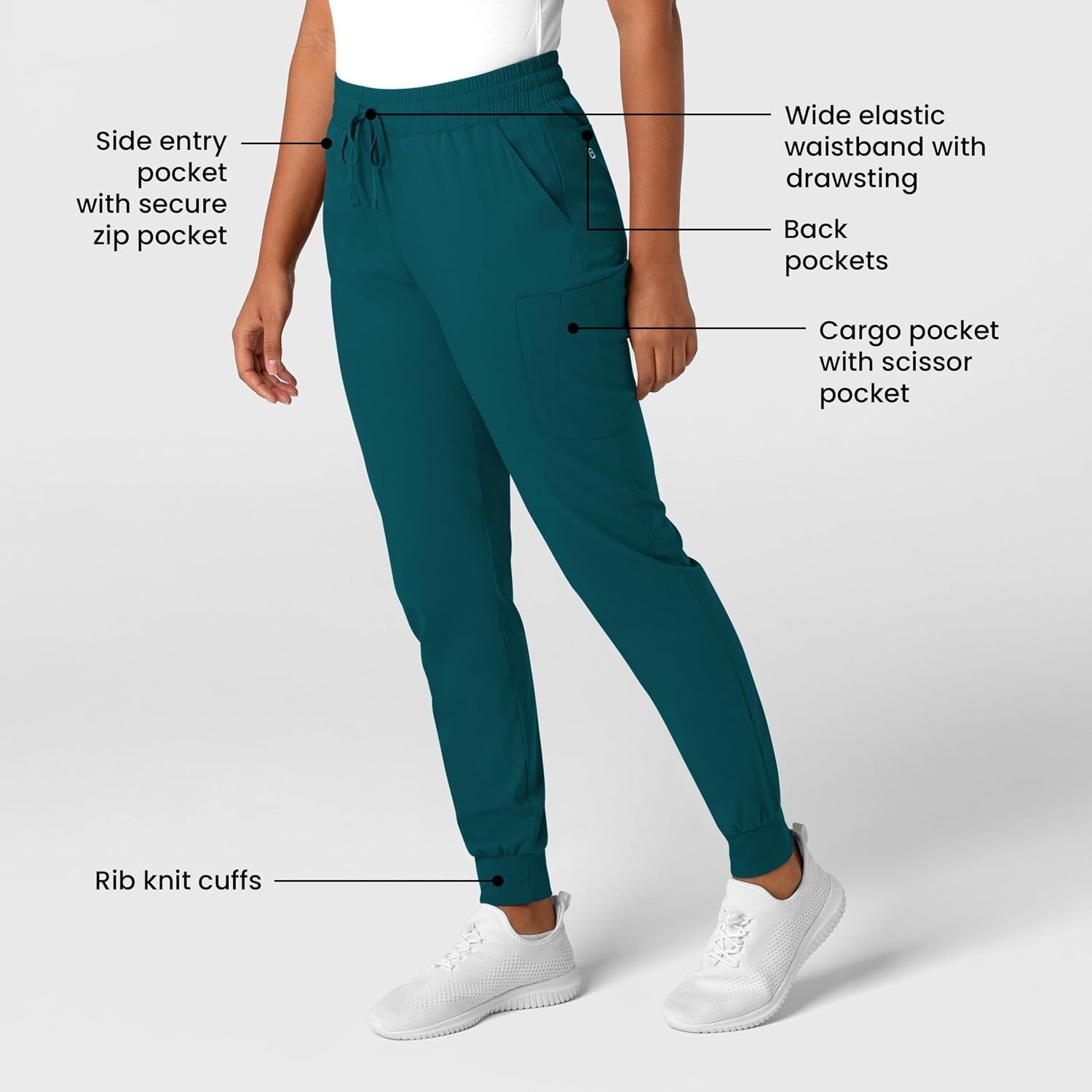 Wink Boundless Women’s Jogger Scrub Pant(Caribbean)