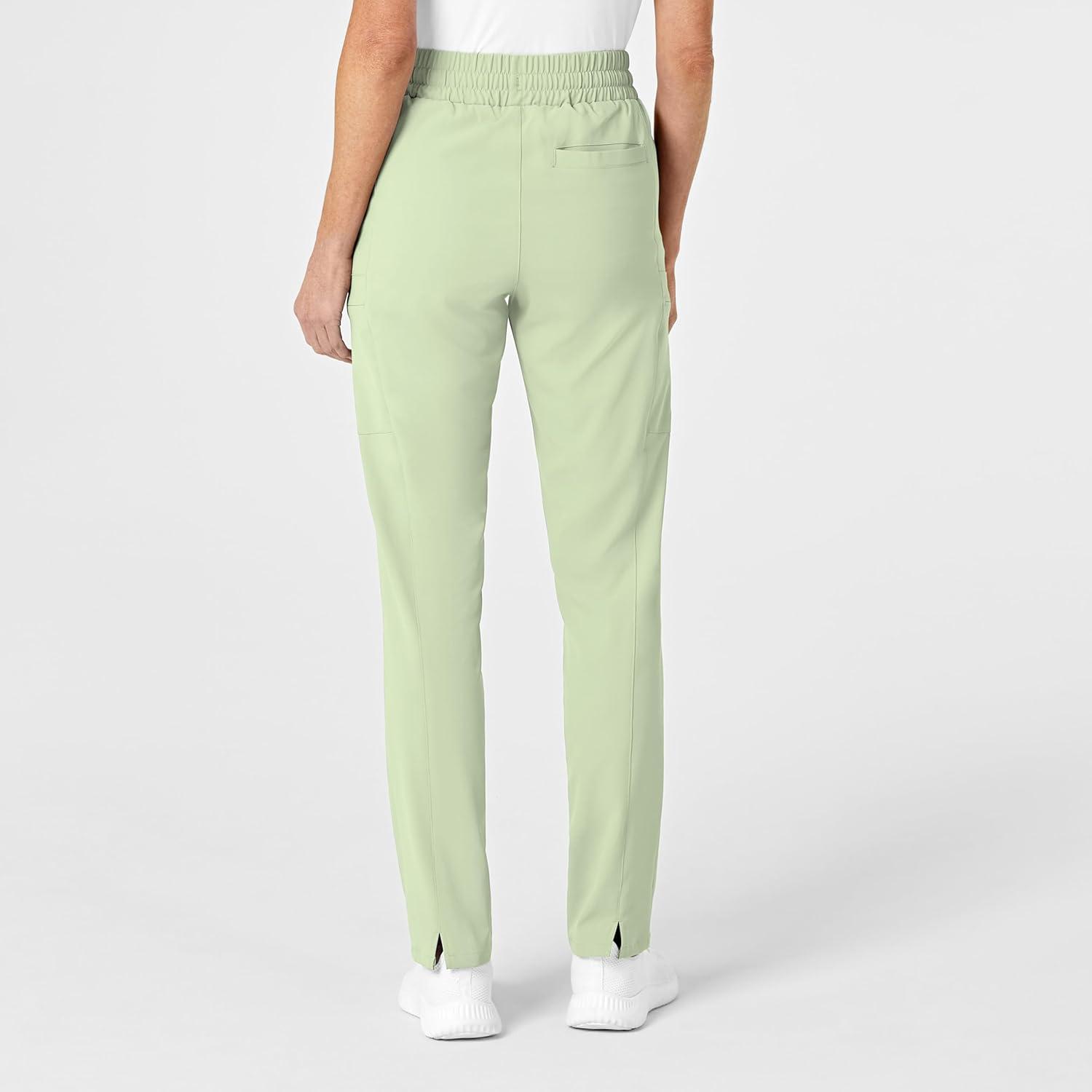 Wink Scrubs for Women, Renew, High-Waist Slim-Leg Pants with Drawstring and 5 Pockets(Fresh Mint)