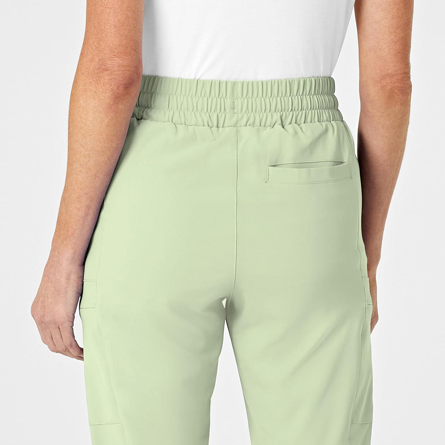 Wink Scrubs for Women, Renew, High-Waist Slim-Leg Pants with Drawstring and 5 Pockets(Fresh Mint)