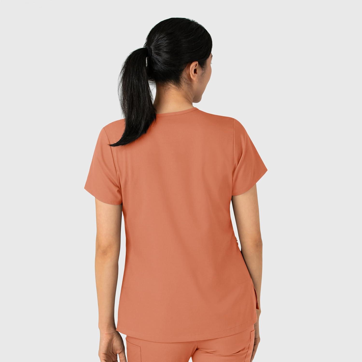 Wink Womens Scrub Top(Terracotta)
