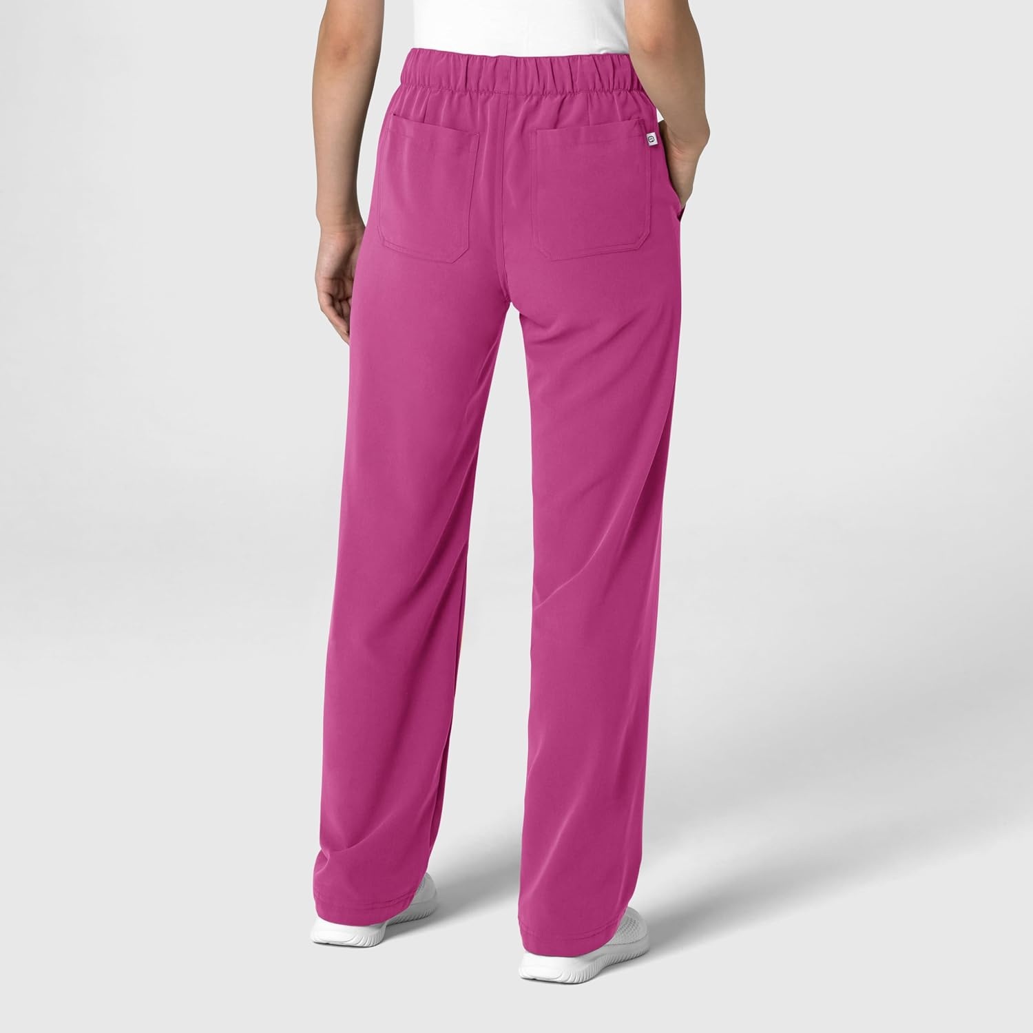 Wink Women’s Women’s Stovepipe High-Low Hem Scrub Pant(Raspberry)