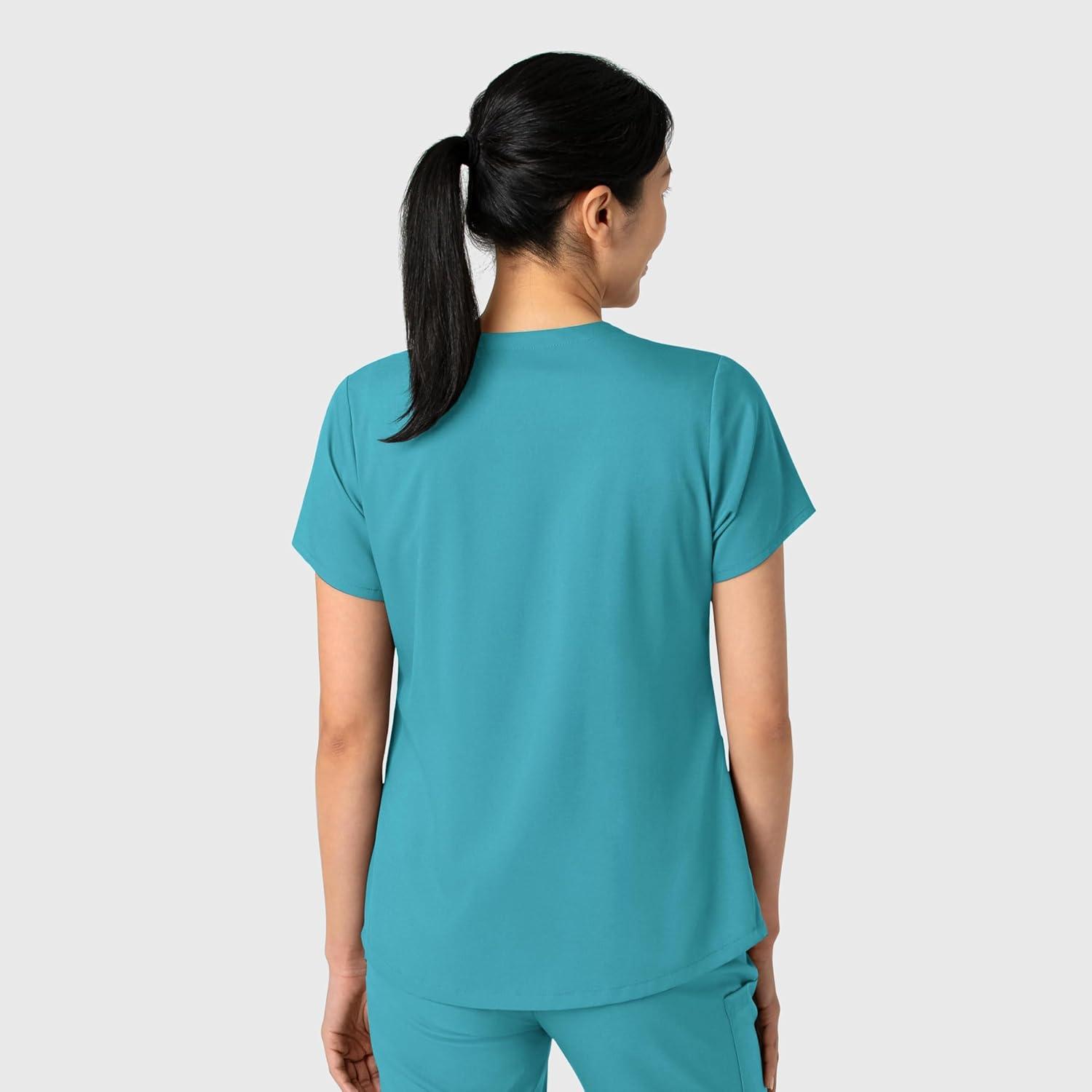 Wink Boundless Women’s 2-Pocket V-Neck Scrub Top – Teal, 5X