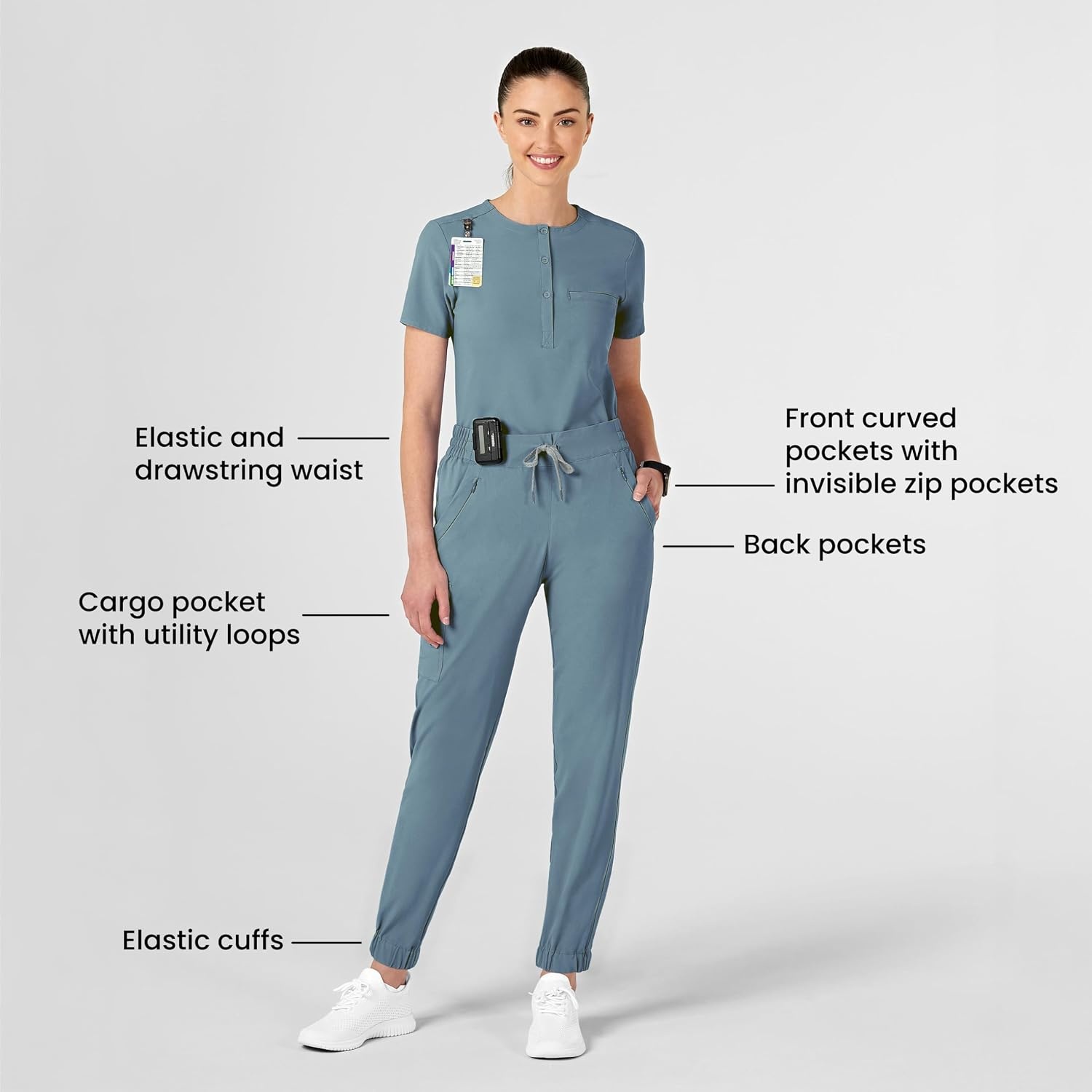Wink Renew Women’s Jogger Scrub Pant(Elemental Blue)
