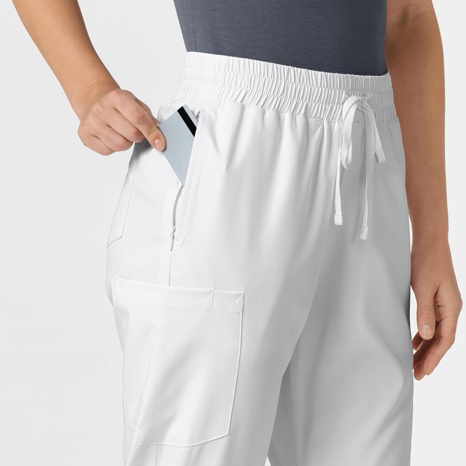 Wink Boundless Women’s Bootcut Scrub Pant(White)