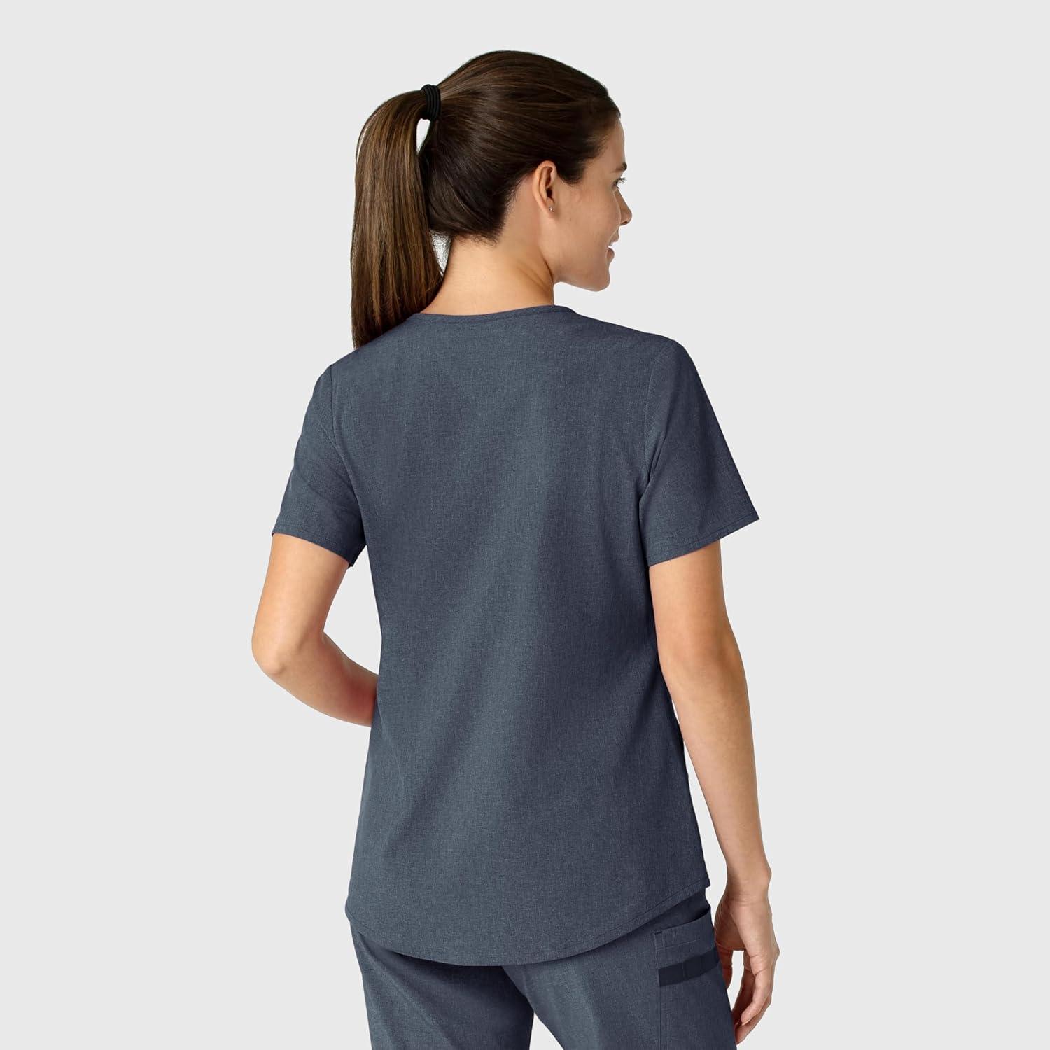 Wink Womens Scrub Top(Navy Heather)
