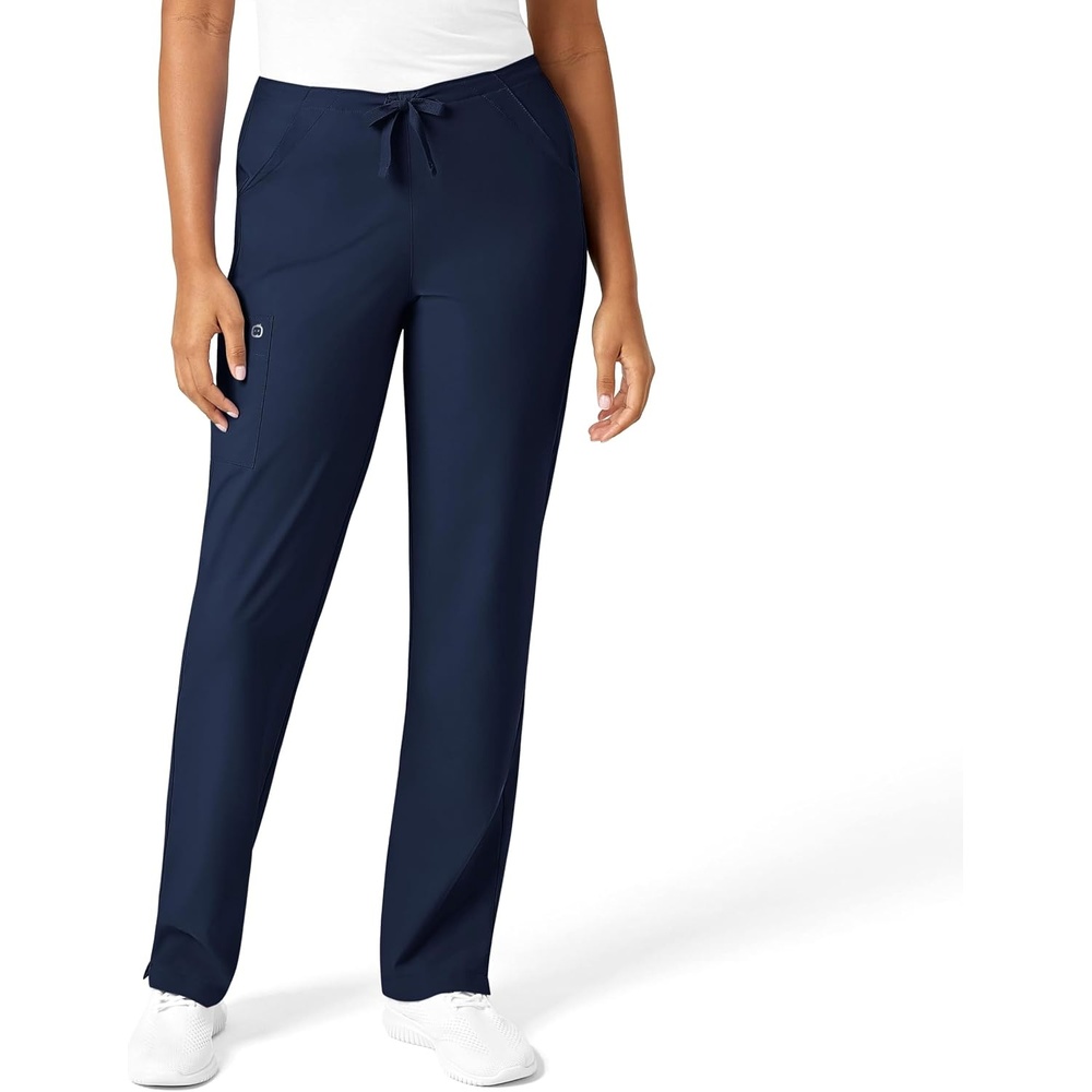 WonderWink W123 Women’s Drawstring Scrub Pant — Navy, 1X