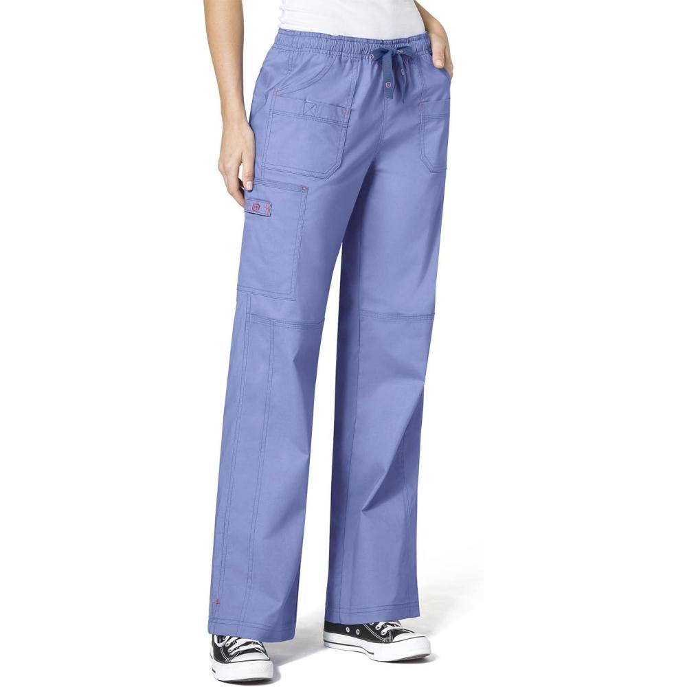 WonderWink Women’s Wonderflex Faith Scrub Pant(Ceil Blue)