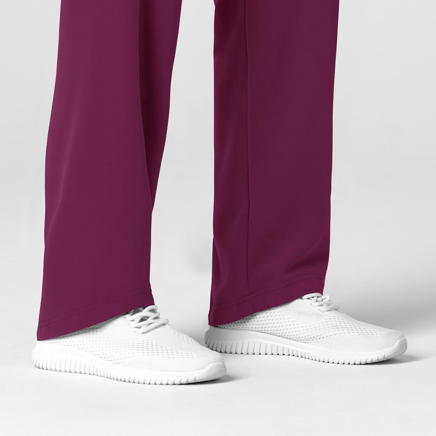 Wink Women’s Women’s Stovepipe High-Low Hem Scrub Pant(Wine)