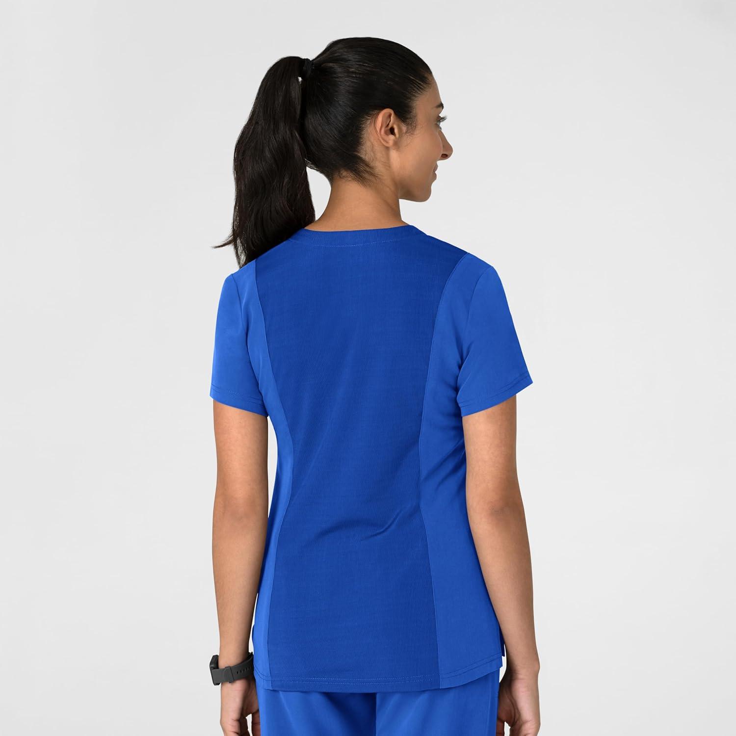 Wink Women’s Women’s Flex-n-Reach V-Neck Scrub Top(Royal)