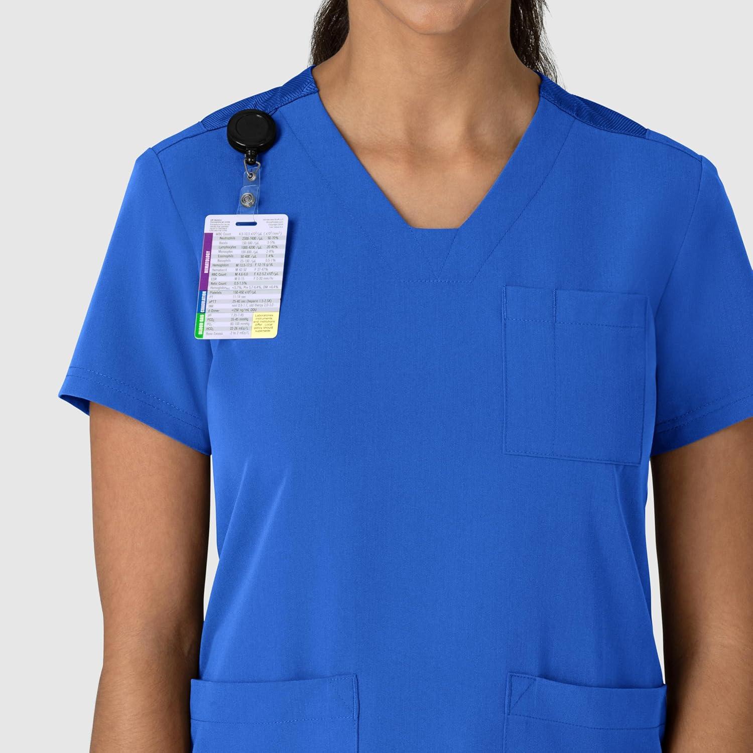 Wink Women’s Women’s Flex-n-Reach V-Neck Scrub Top(Royal)