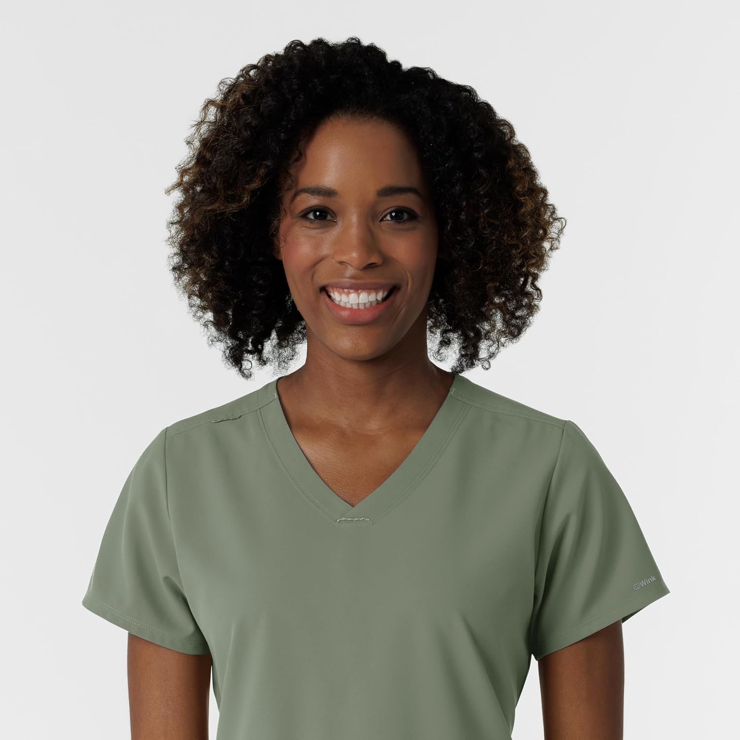 Wink Women’s Women’s V-Neck Scrub Top(Sage)
