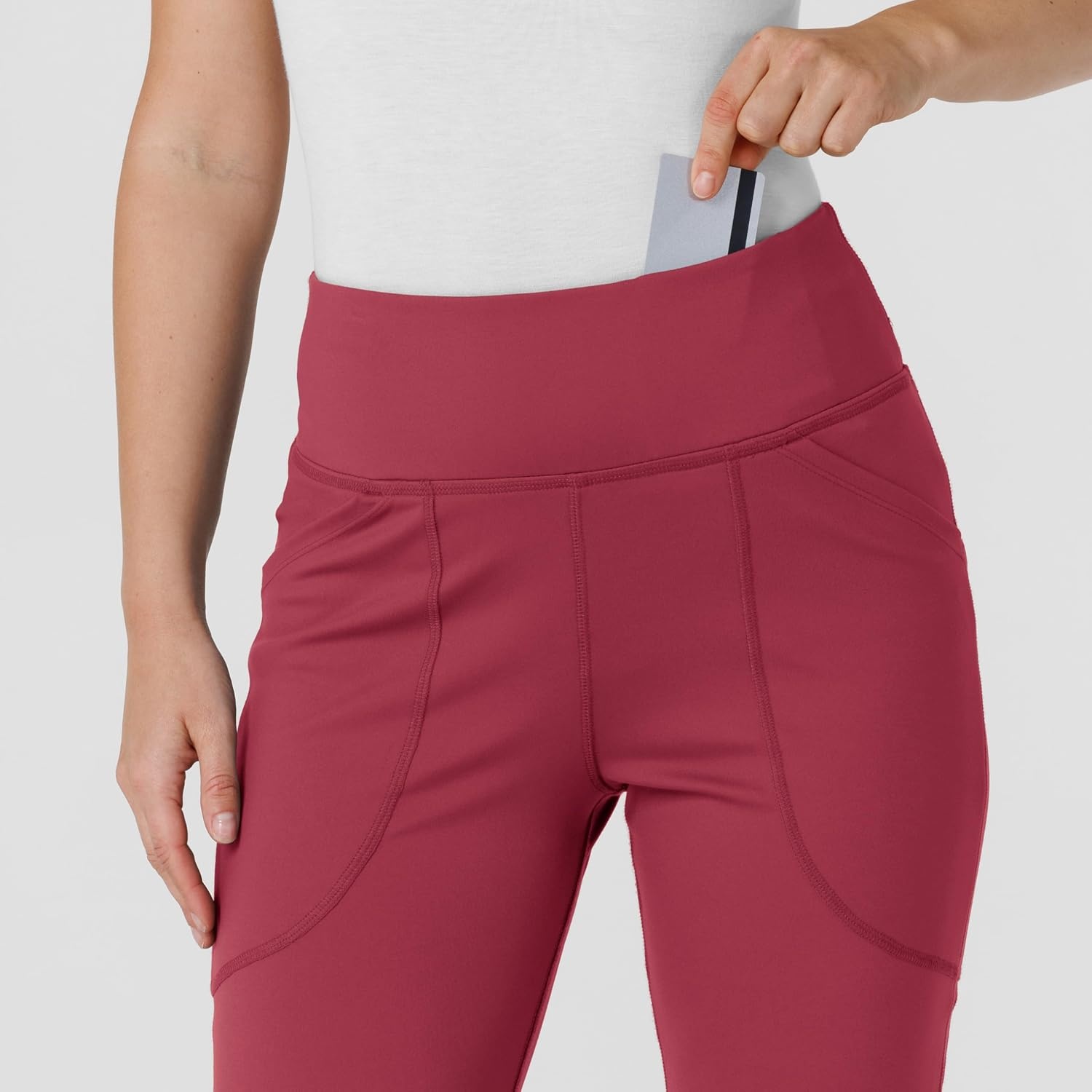 Wink Renew Women’s Flare Yoga Scrub Pant(Ruby)