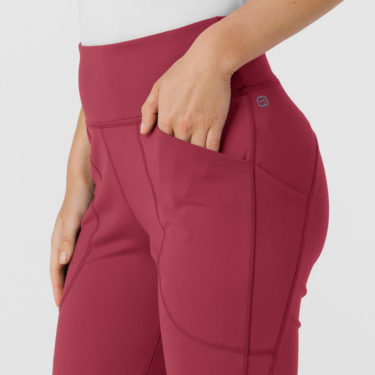 Wink Renew Women’s Flare Yoga Scrub Pant(Ruby)