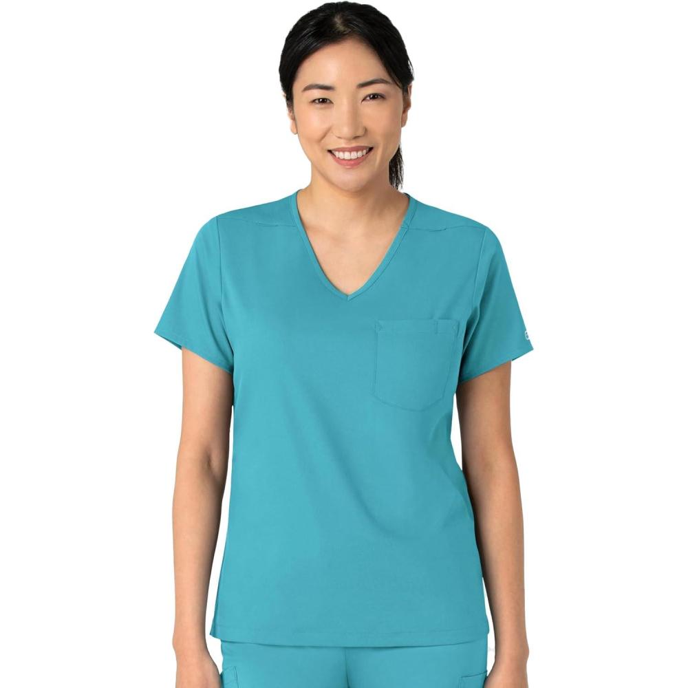 Wink Boundless Women’s Tuck-in Scrub Top – Teal, M